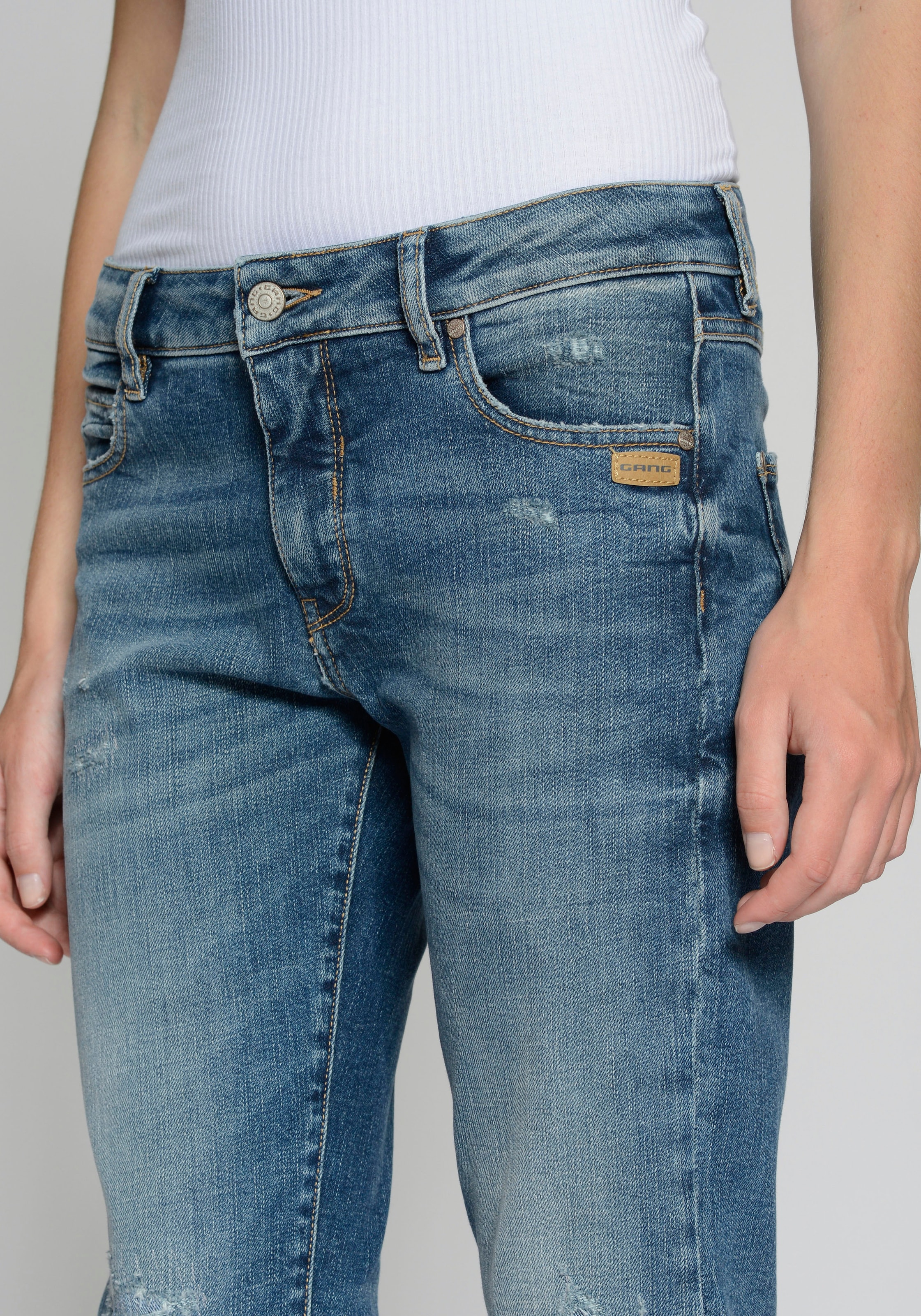 GANG Boyfriend-Jeans »94NADIA«, 5-Pocket Style mit Reissverschluss und Knopf