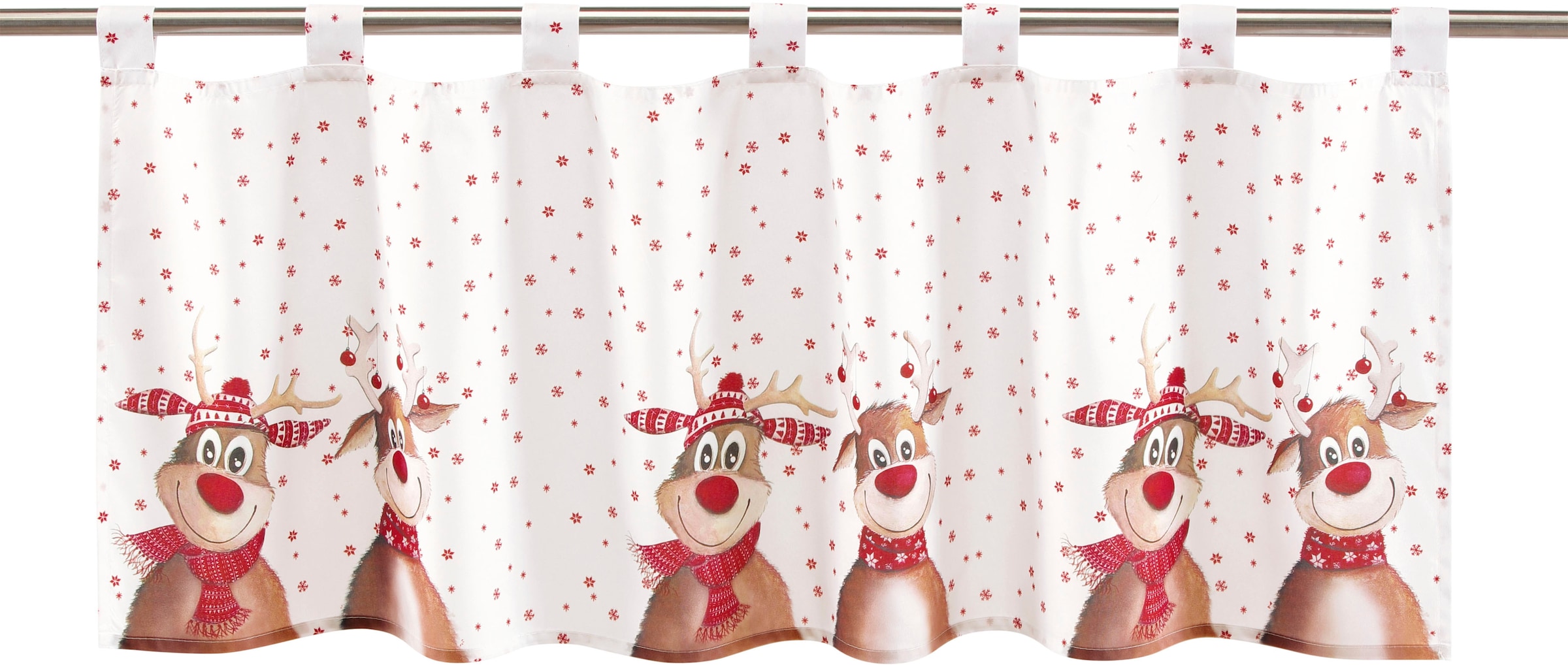 Delindo Lifestyle Gardine »Team ELCH« Schlaufen 1 Stk. tlg. mit Schlaufenaufhängung, für die Küche