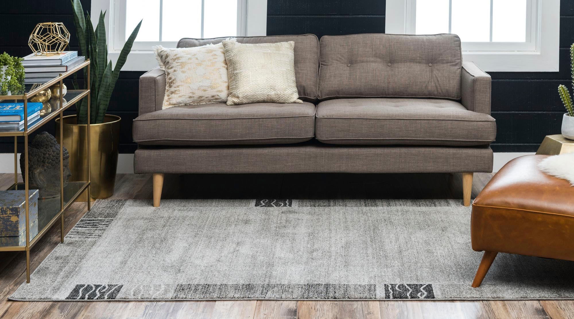 Myflair Möbel & Accessoires Teppich »Good Times, LAGERRÄUMUNG!« rechteckig 13 mm Höhe Kurzflor, gewebt, melierte Optik, mit Bordüre