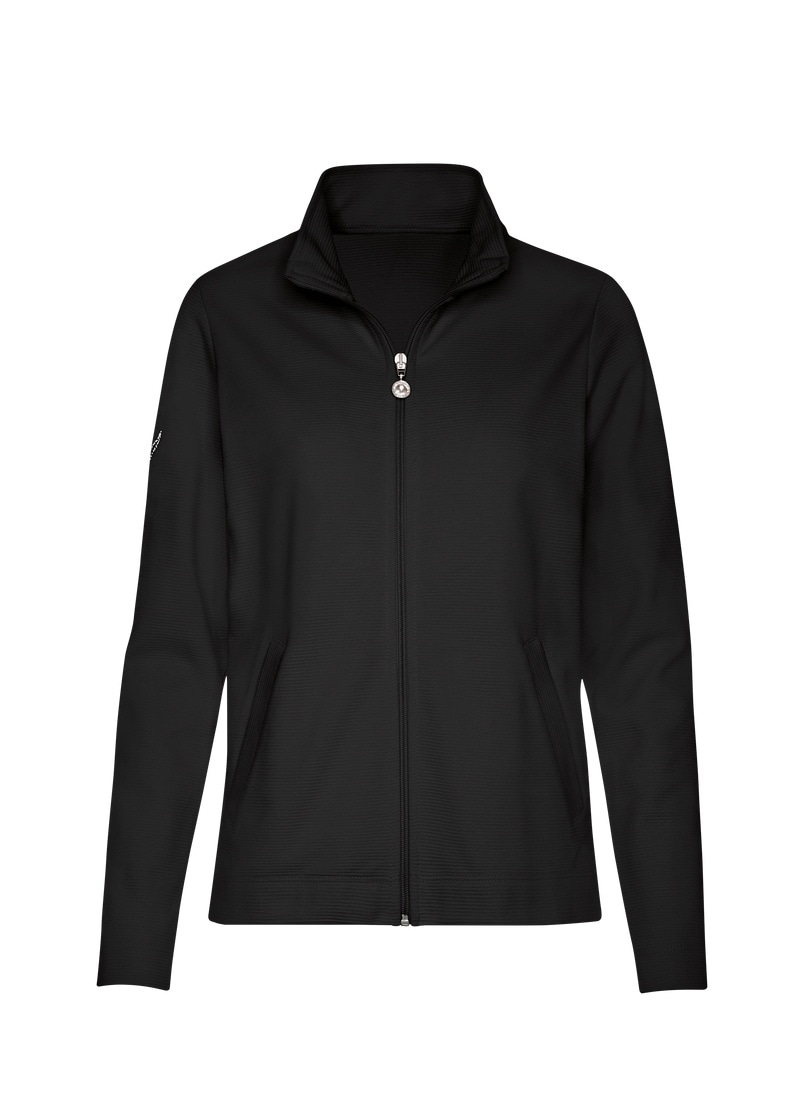 Trigema Sweatjacke »TRIGEMA Jacke mit funkelnden Strass-Steinen« 1 Stk.