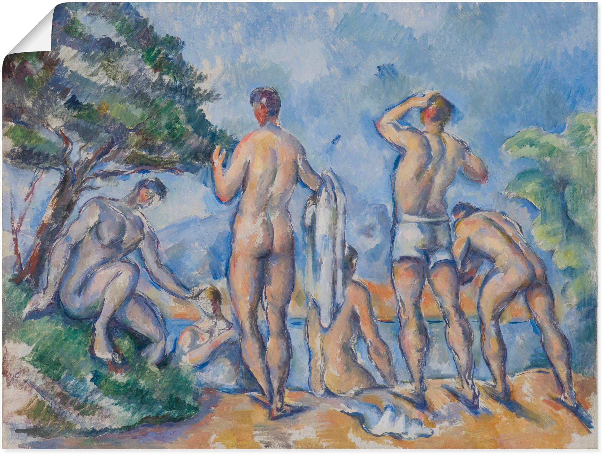 Image of Artland Wandbild »Badende. 1890-92«, Erotische Bilder, (1 St.), in vielen Grössen & Produktarten - Alubild / Outdoorbild für den Aussenbereich, Leinwandbild, Poster, Wandaufkleber / Wandtattoo auch für Badezimmer geeignet bei Ackermann Versand Schweiz