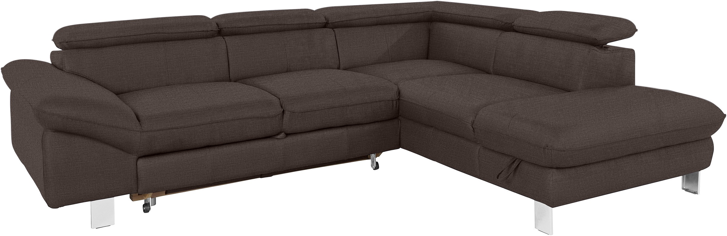 COTTA Ecksofa »Driver L-Form«, mit Kopfteilverstellung, wahlweise mit Bettfunktion & Bettkasten