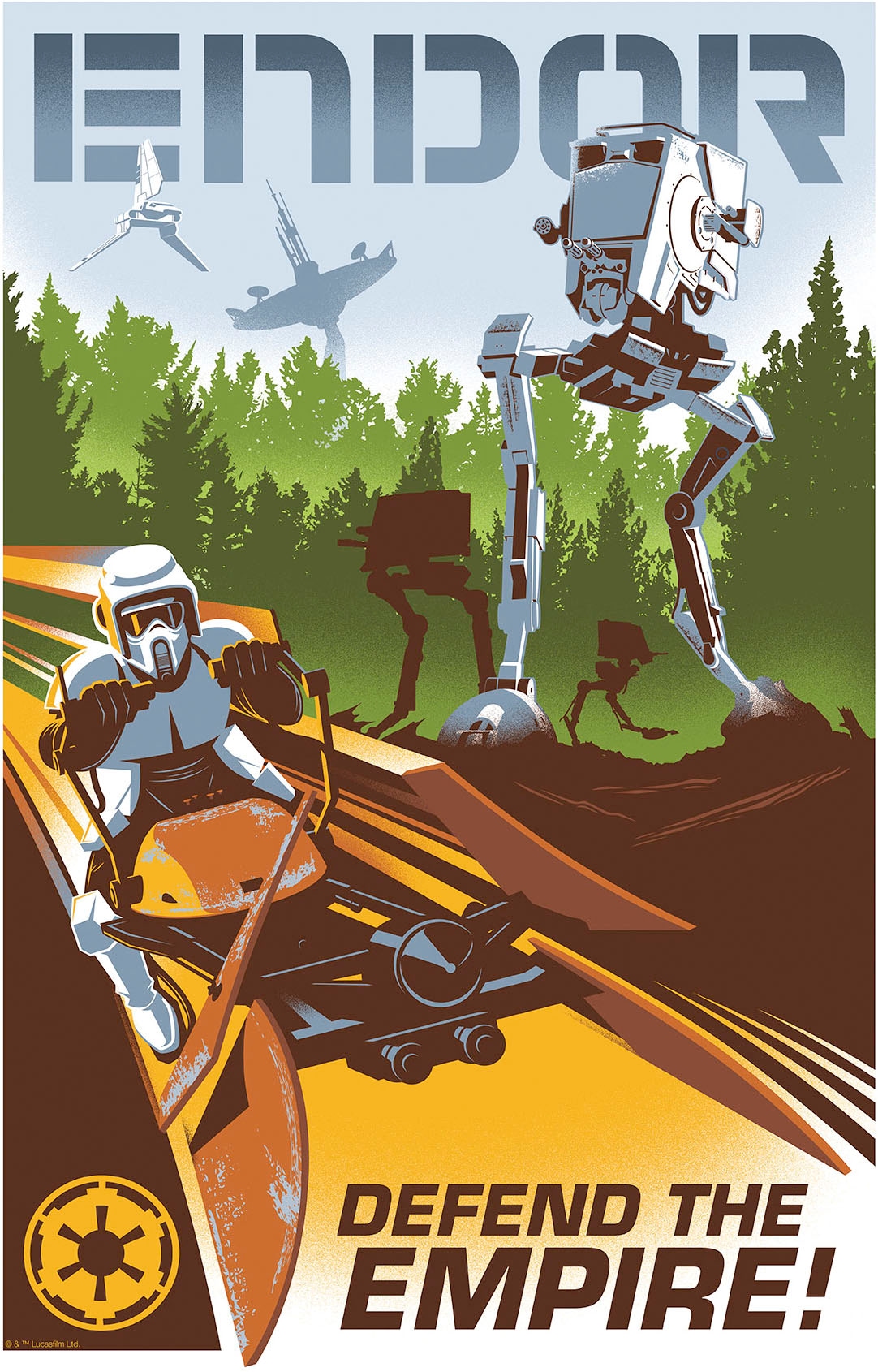 Komar Wandbild »Star Wars Defend the Empire« Disney Set, 1 Stk. tlg. 40 x 50 cm (Breite x Höhe) - Kinderzimmer, Dekoration