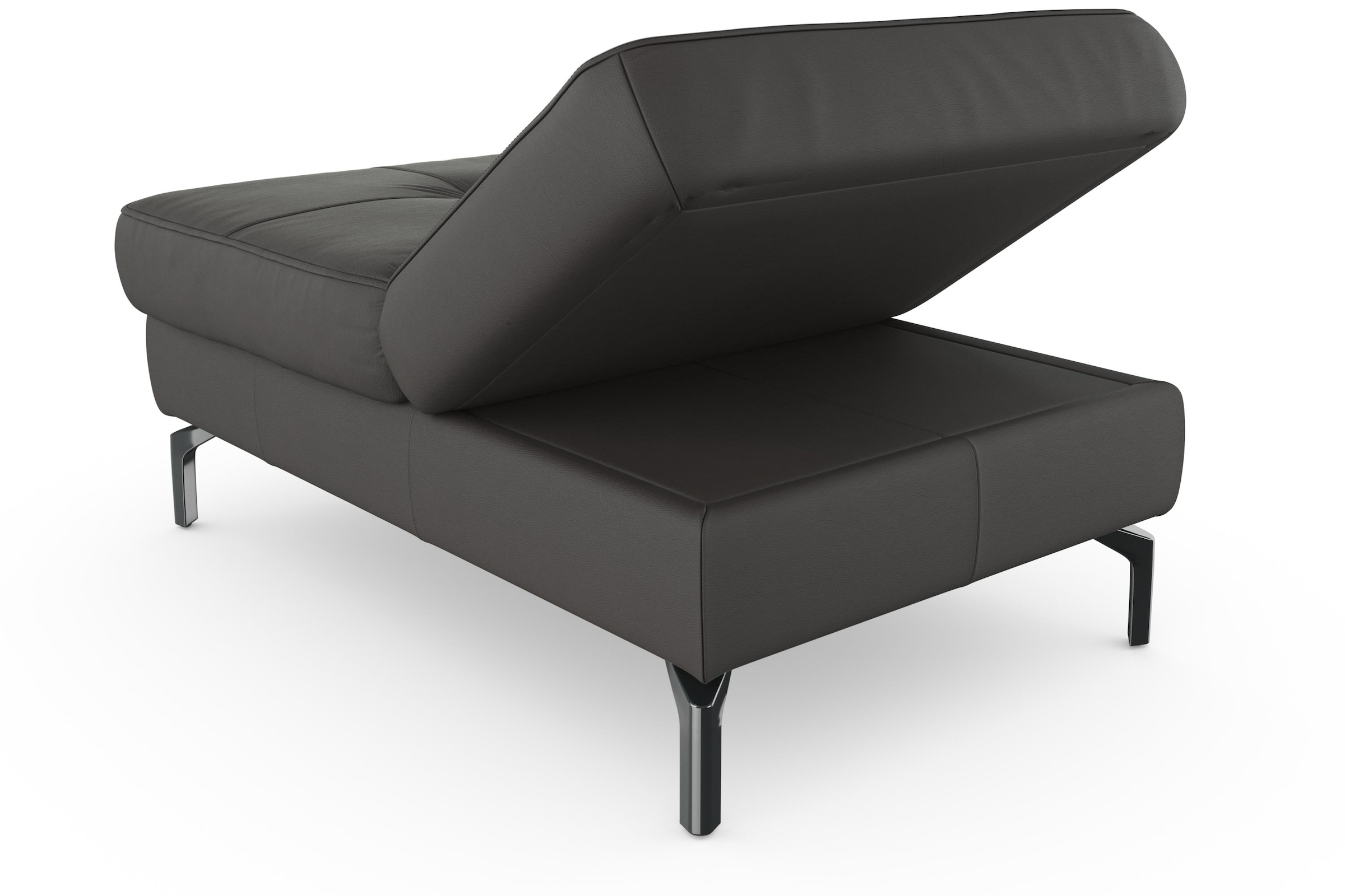 sit&more Hocker »Bendigo«, mit Klappfunktion, Bodenfreiheit 15 cm, wahlweise in 2 Fussfarben
