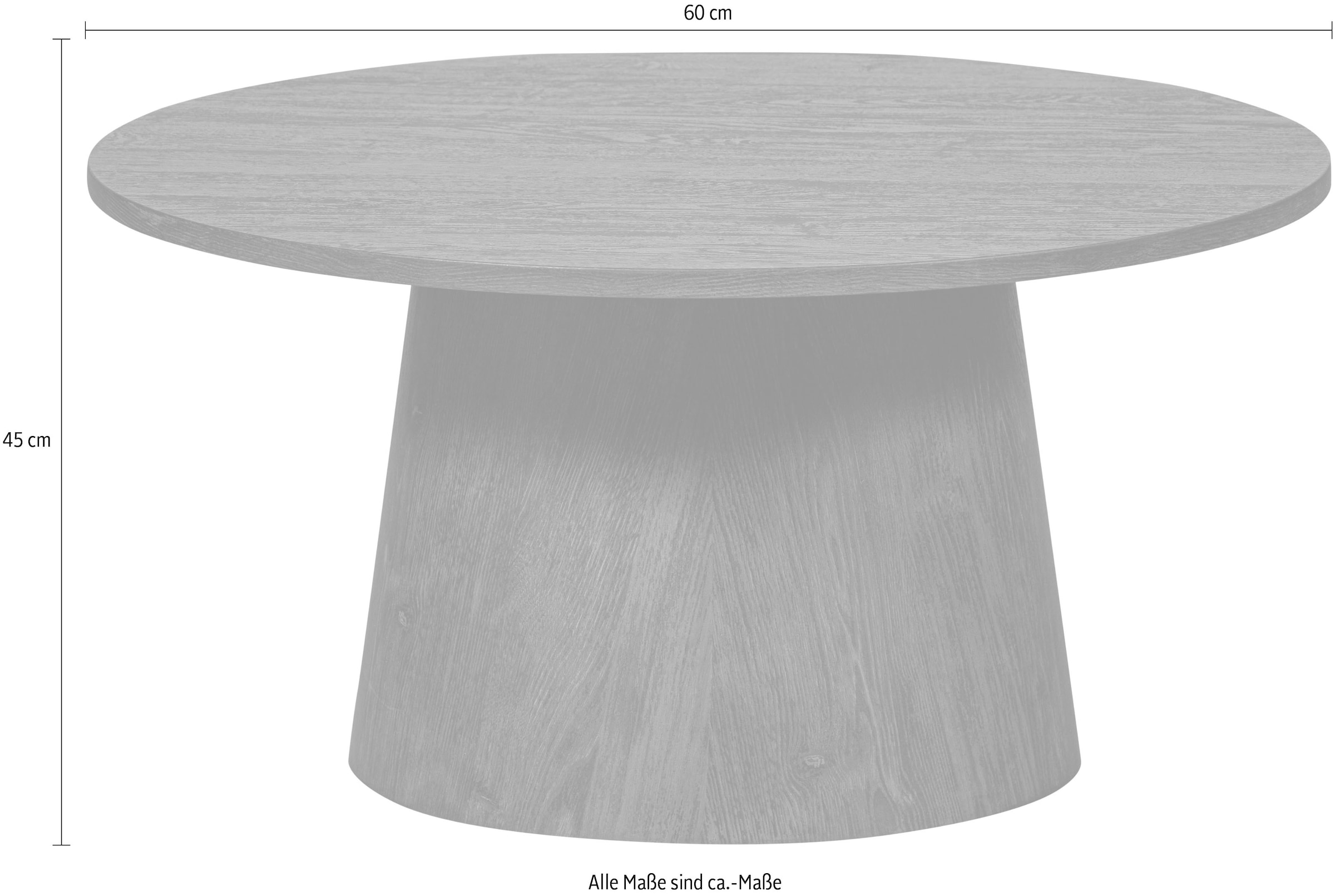 WOOOD Couchtisch »Venlo« runde Form, H 45 cm x Ø 60 cm