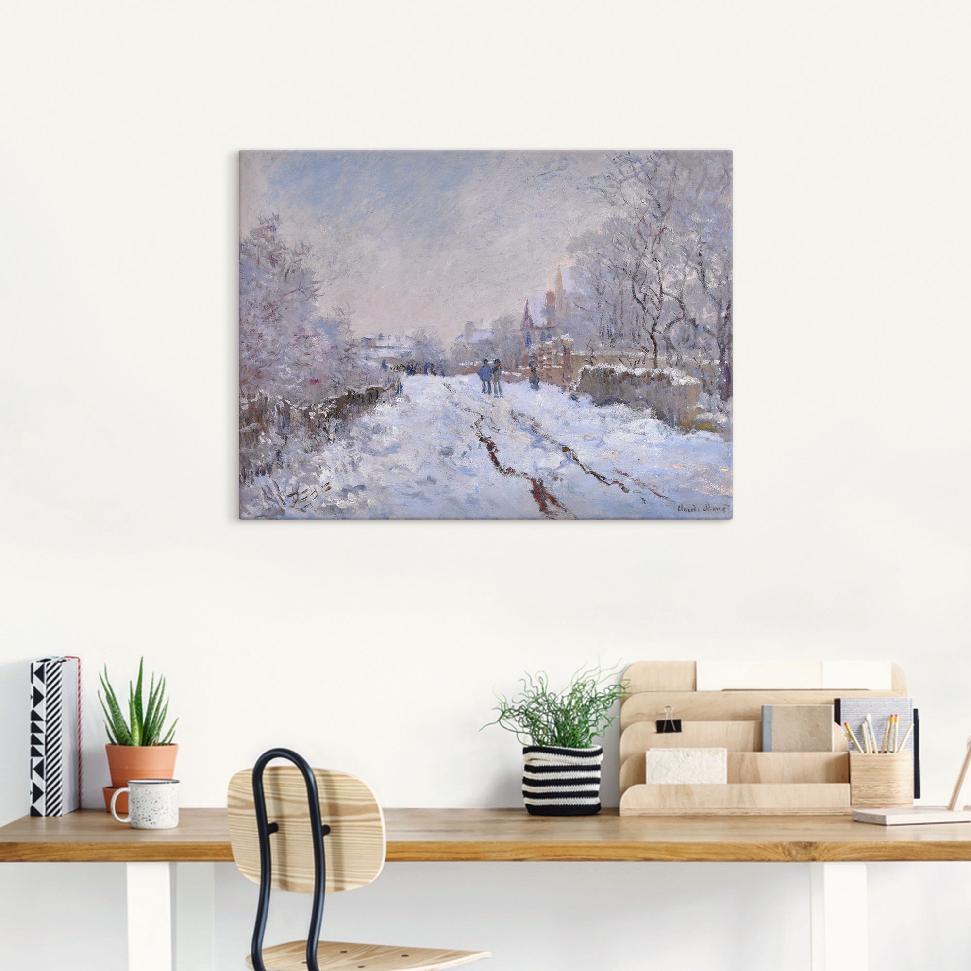Artland Wandbild »Schnee in Argenteuil.«, Vier Jahreszeiten Bilder, (1 St.), als Leinwandbild, Poster in verschied. Grössen