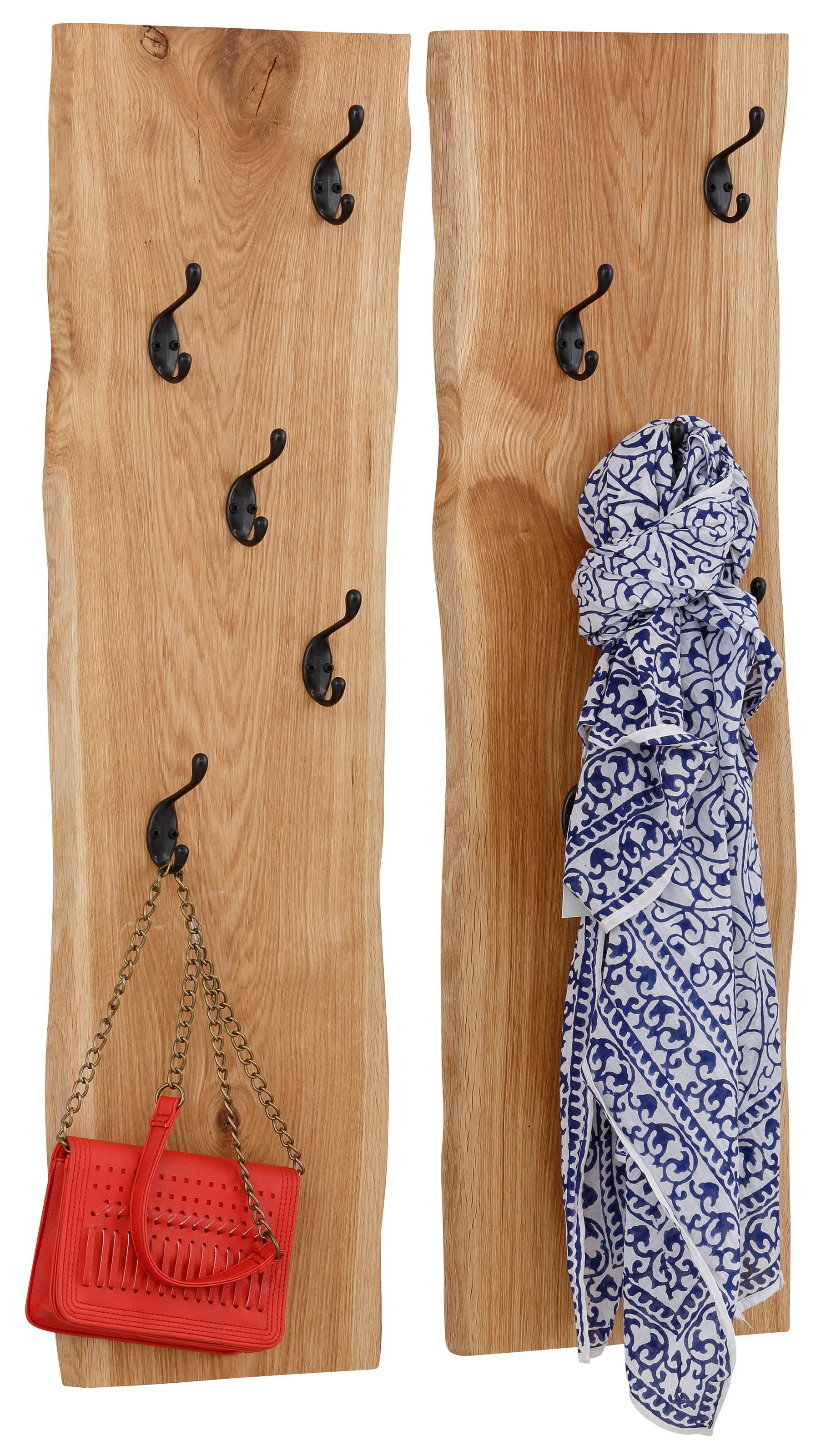 Image of Premium collection by Home affaire Garderobenpaneel »Brodi«, aus massiver Eiche in Wellenform. bei Ackermann Versand Schweiz