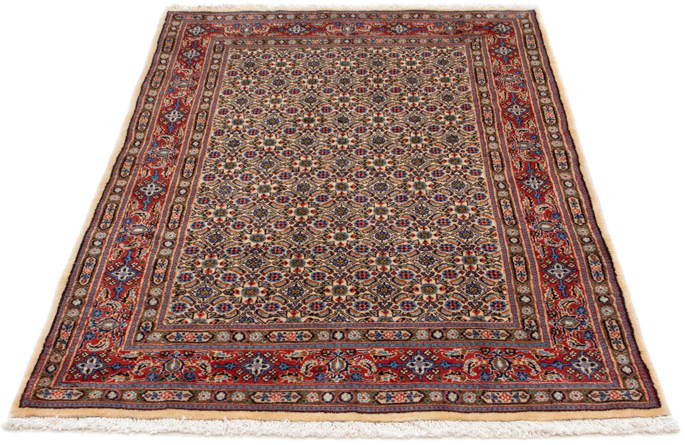Image of morgenland Orientteppich »Perser - Classic - 146 x 98 cm - beige«, rechteckig, 10 mm Höhe, Wohnzimmer, Handgeknüpft, Einzelstück mit Zertifikat bei Ackermann Versand Schweiz