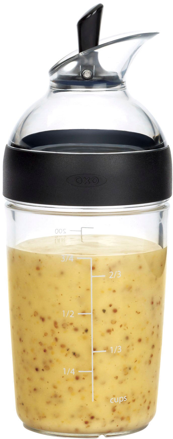 OXO Good Grips Dressing Shaker, für Salatdressing, 250 ml, Kunststoff