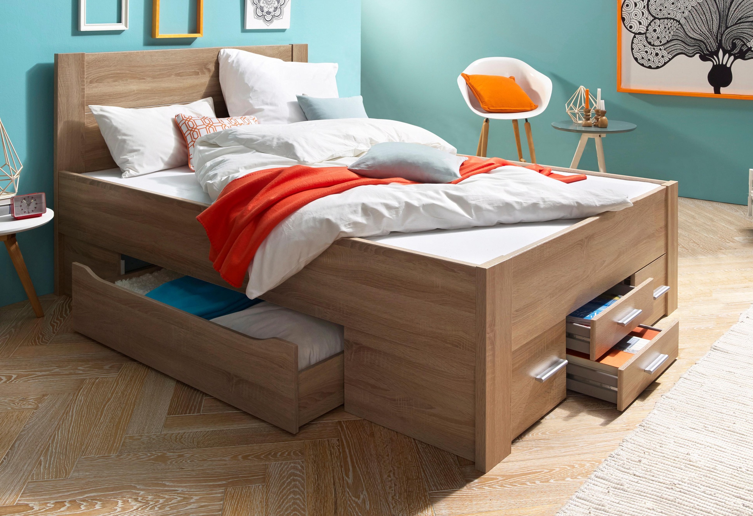 Image of rauch Stauraumbett »Isotta«, mit 2 grossen und 4 kleinen Schubkästen bei Ackermann Versand Schweiz