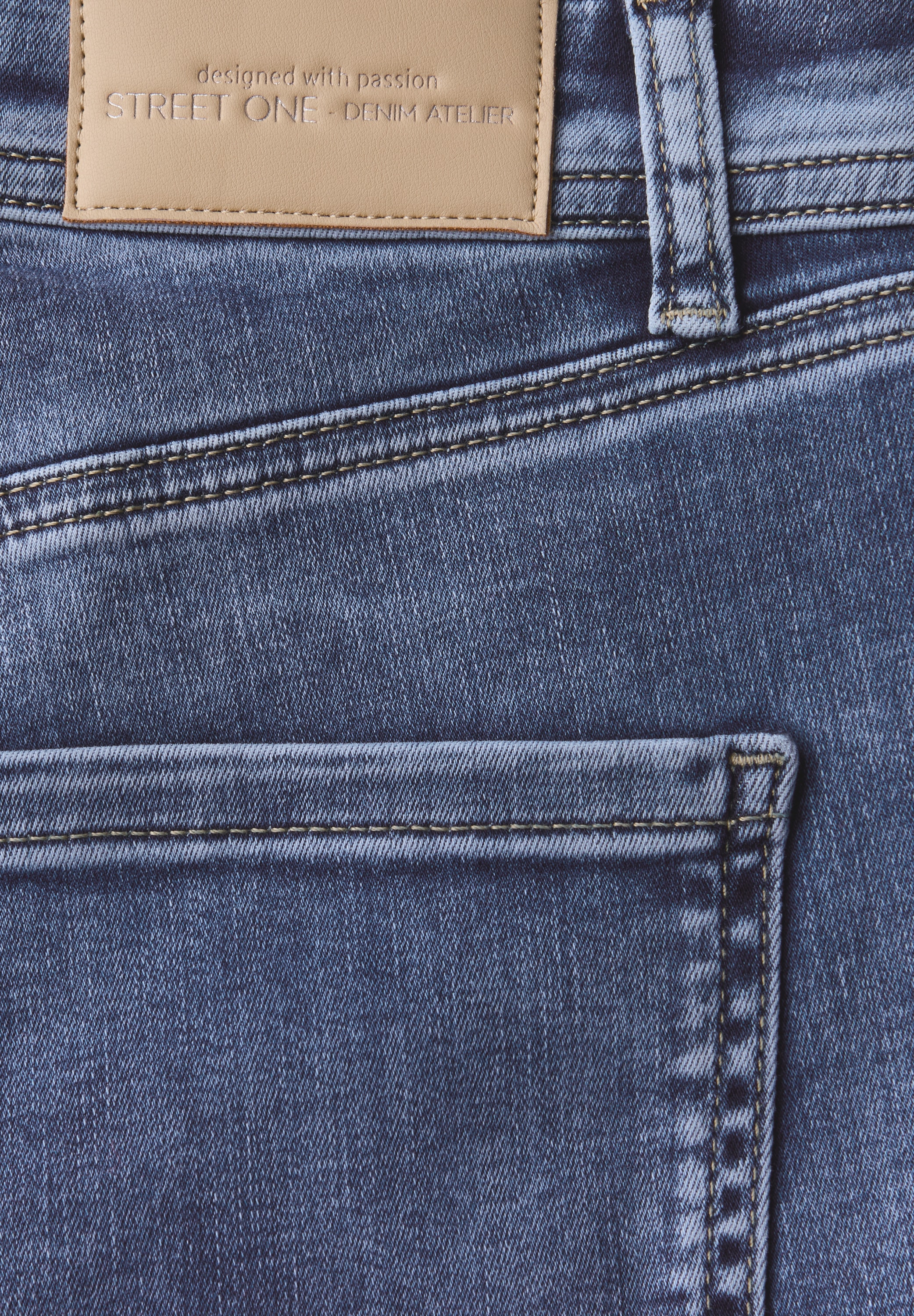 STREET ONE Straight-Jeans »Style Straight Leg«, Destroyed Jeans