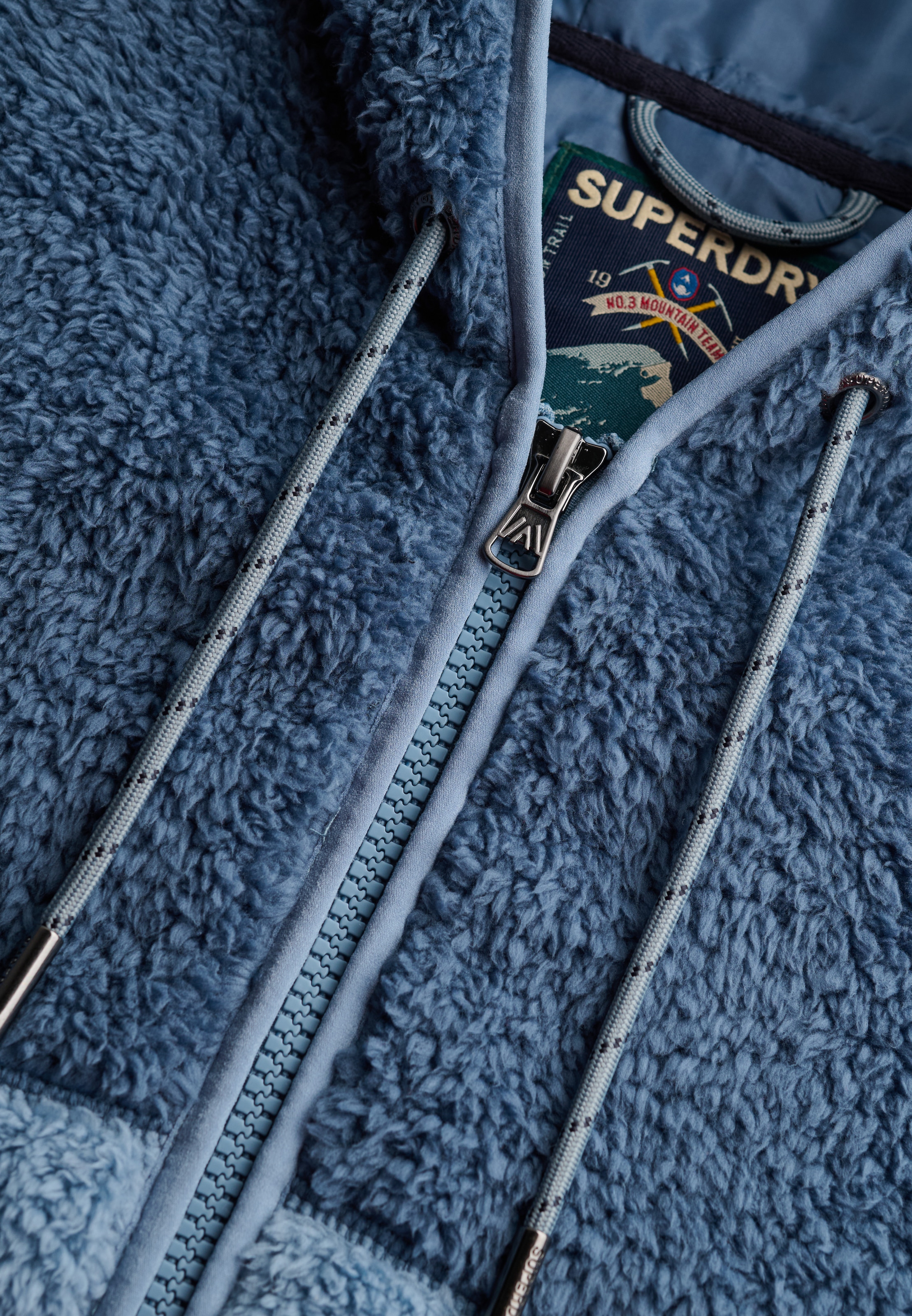 Superdry Sweat à capuche »SUPER SOFT ZIPHOOD« Kunstfaser, oversize