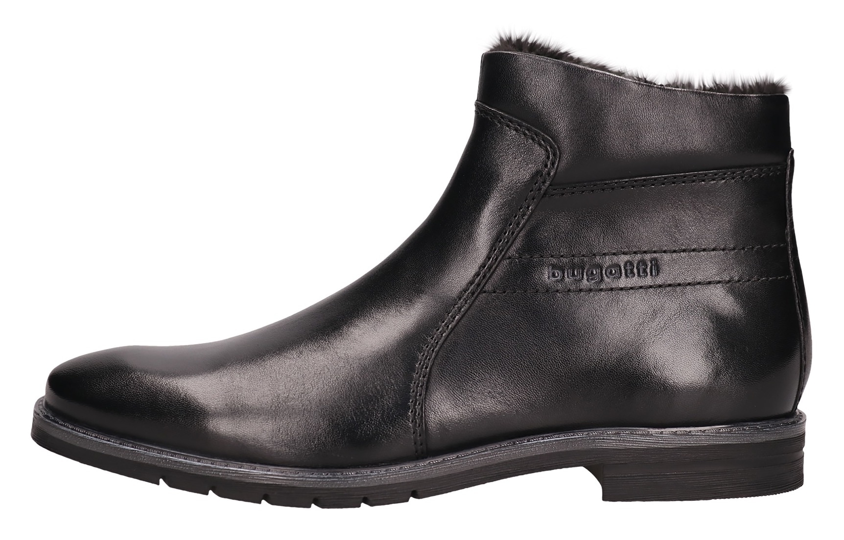 bugatti Westernstiefelette, Stiefelette, Business Schuh mit Warmfutter und Reissverschluss