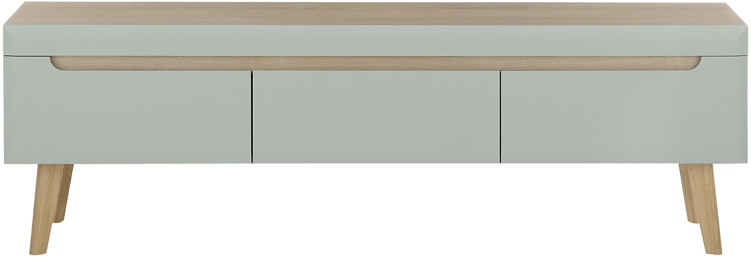 INOSIGN Lowboard »Torge, TV-Unterschrank, TV-Kommode, Fernsehschrank, TV-Board«, (1 St.), abgeschrägte Füsse, drei Farben, Scandi Design, 160 cm breit