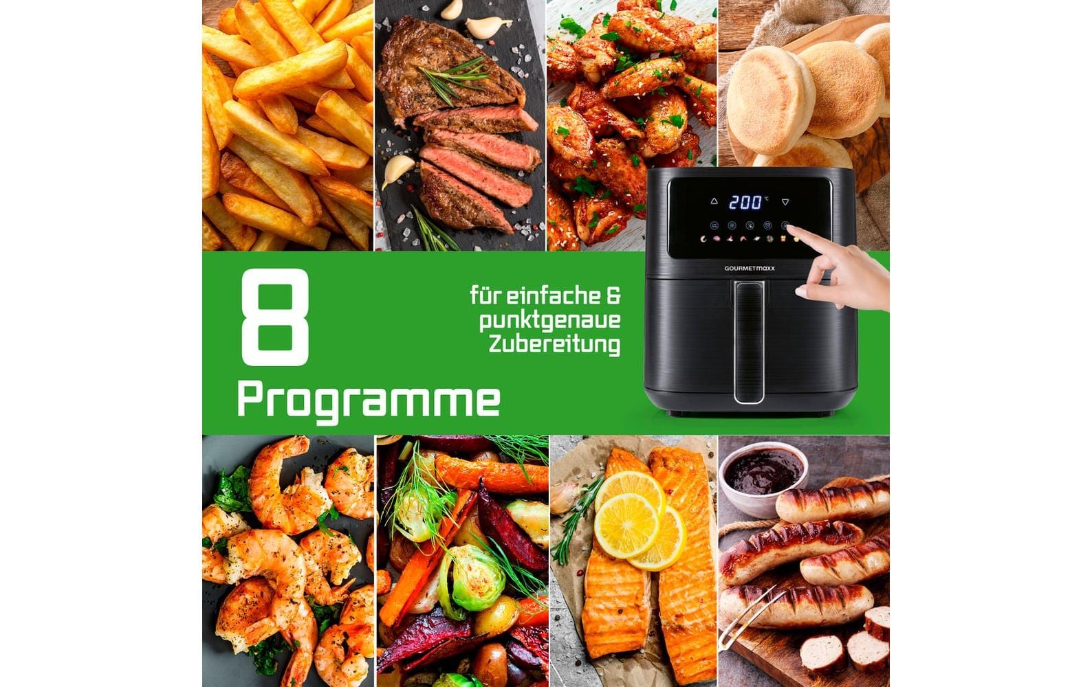 GOURMETmaxx Heissluftfritteuse »AirGenius S 4,5 l«, 1500 W