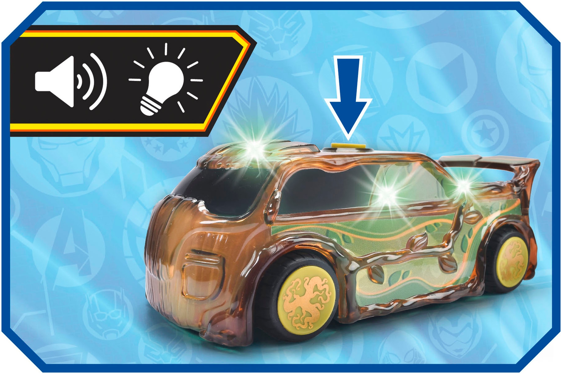 Dickie Toys Voiture-jouet »Marvel Light Hero Groot 1:32« mit Licht und Sound
