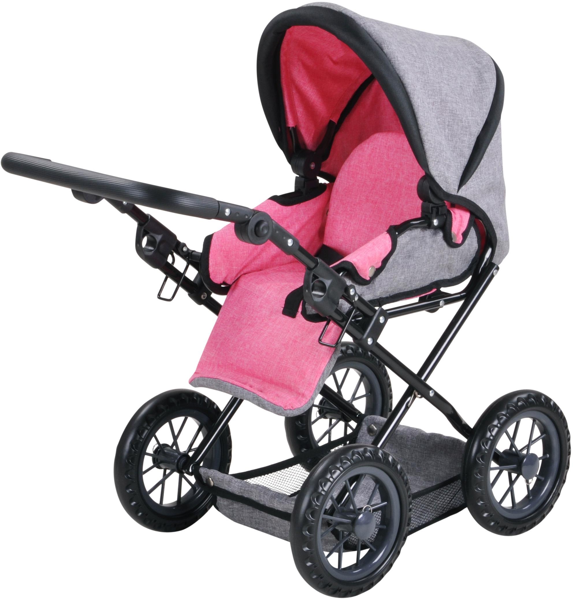 Knorrtoys® Kombi-Puppenwagen »Ruby - Jeans Grey«