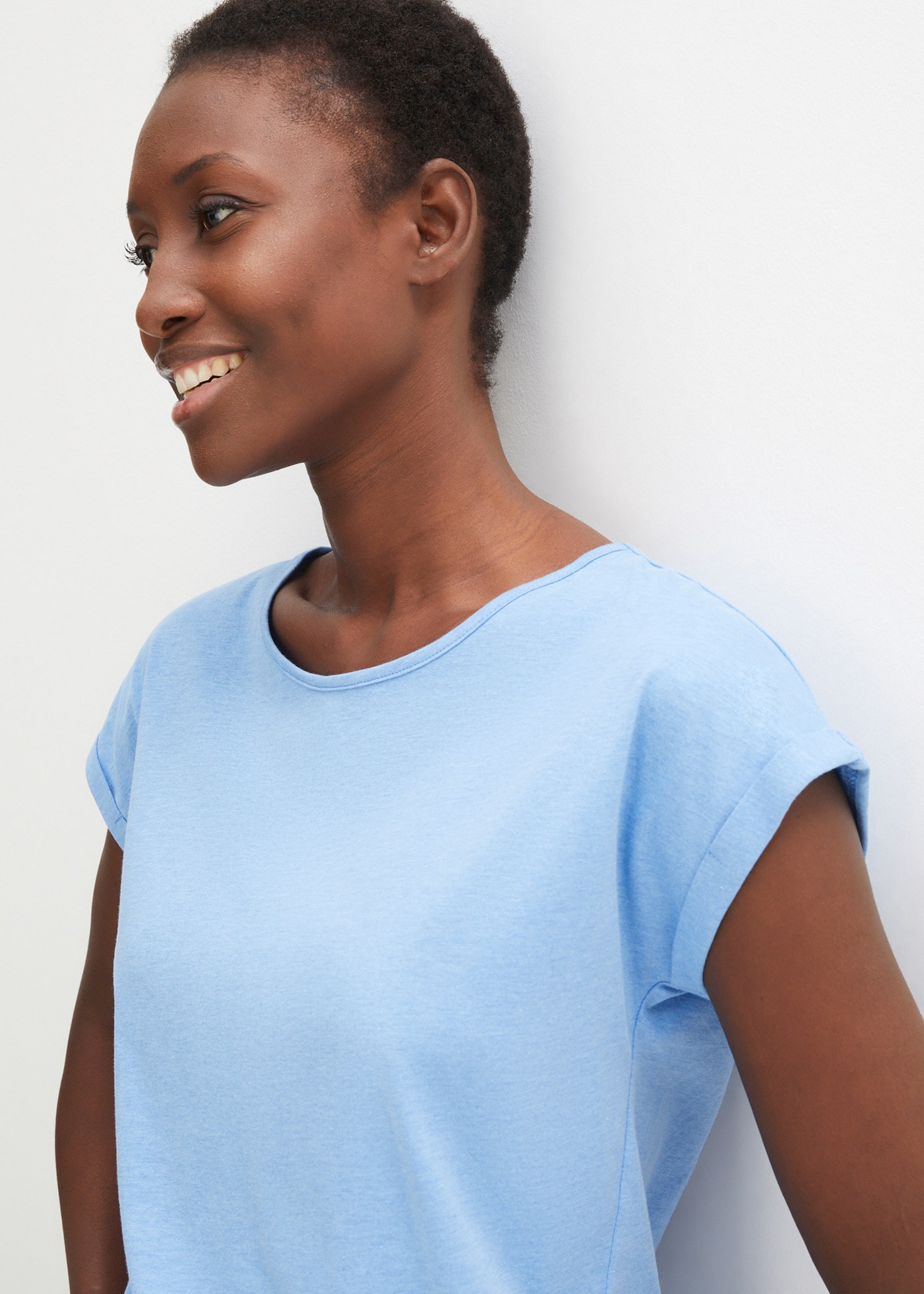 bonprix T-shirt tunique Oversize-Passform, Kurzarm-Design, für Frühling und Sommer
