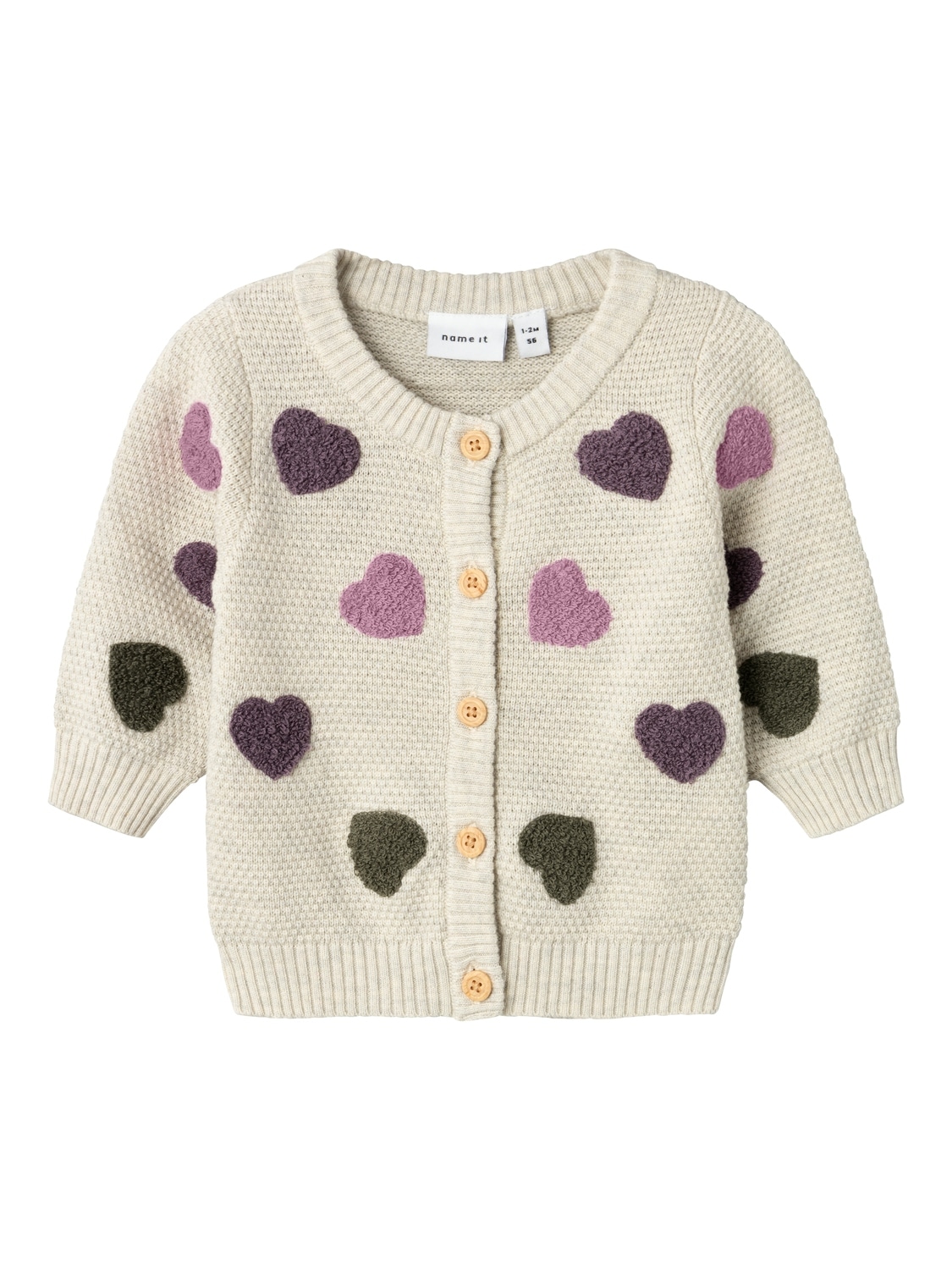 Name It Strickjacke »NBFNEHEART LS KNIT CARD«