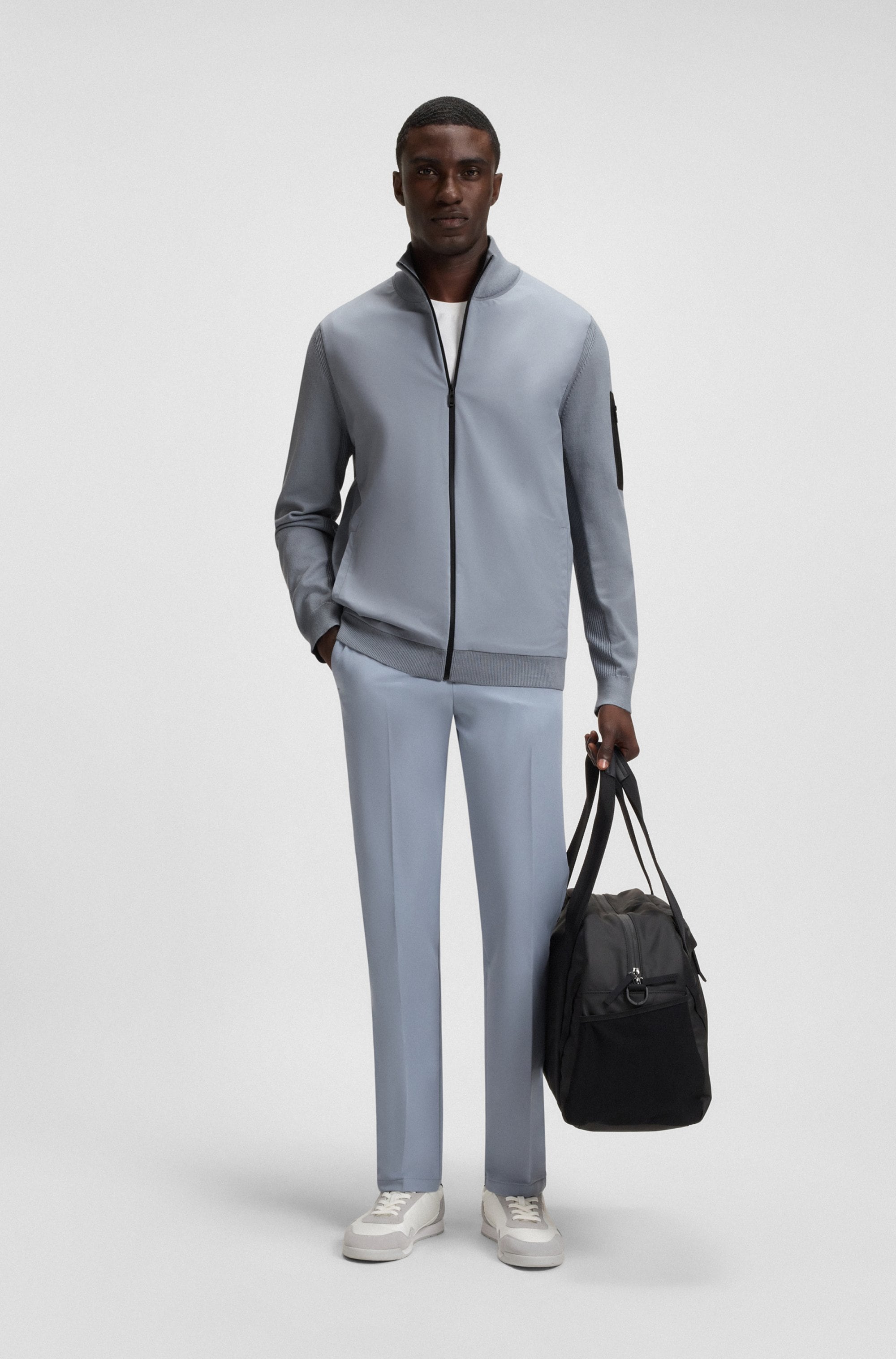 BOSS GREEN Hybridjacke »Momentum« regular fit, mit Stehkragen