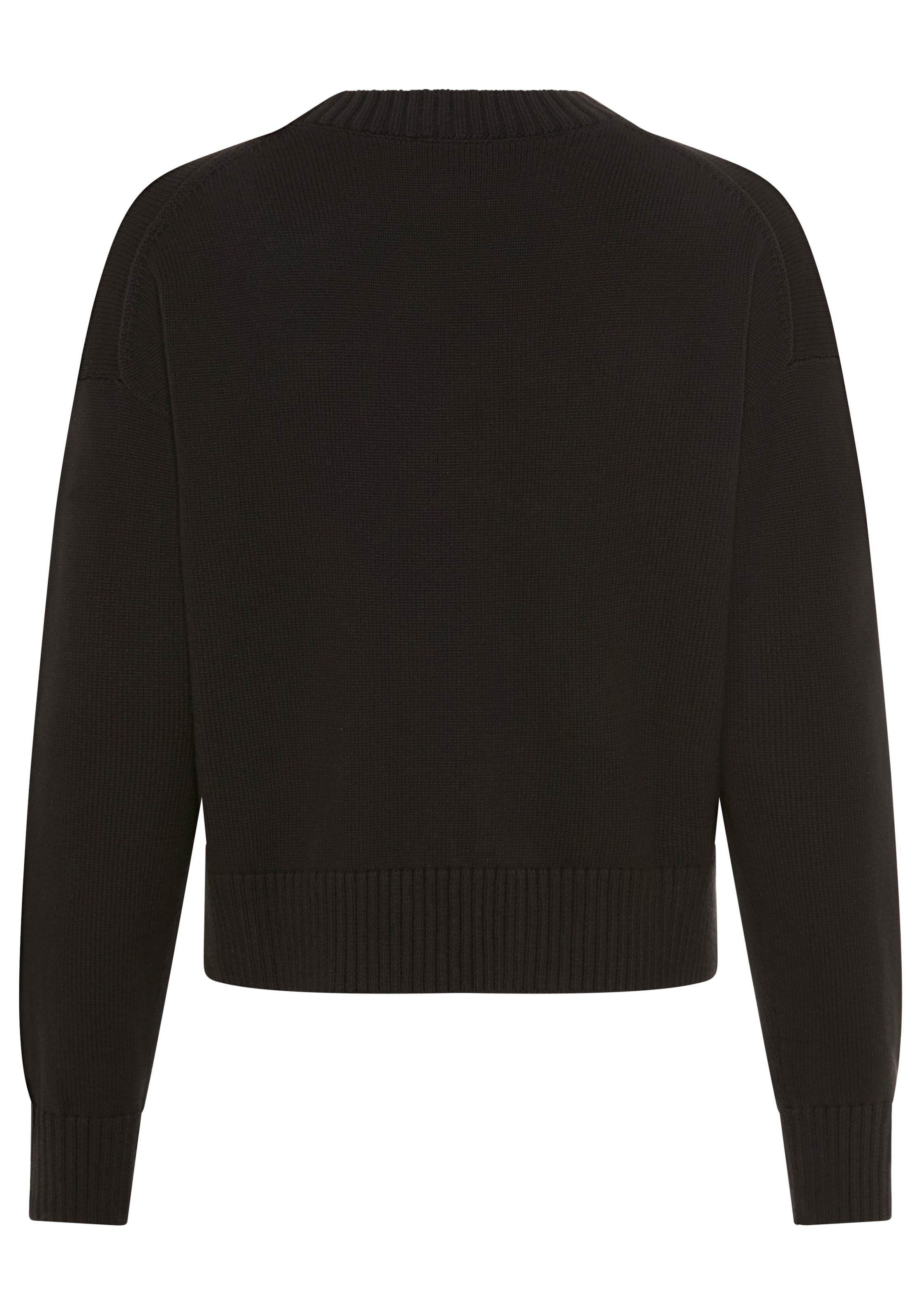 Calvin Klein Jeans Pull en tricot breite Rippbündchen, Feinstrickqualität, Regular Fit