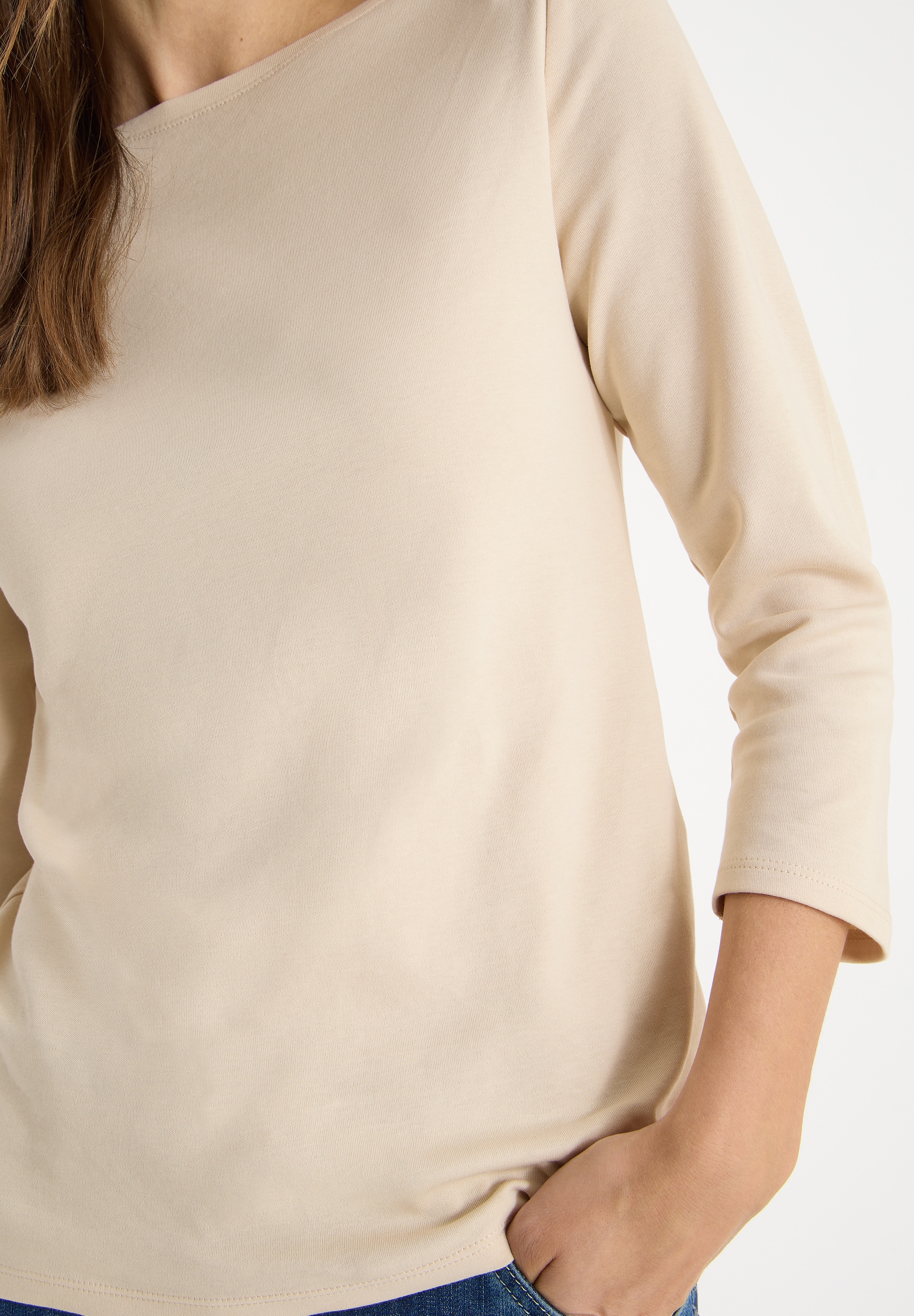 Cecil T-shirt à manches 3/4 avec encolure bateau