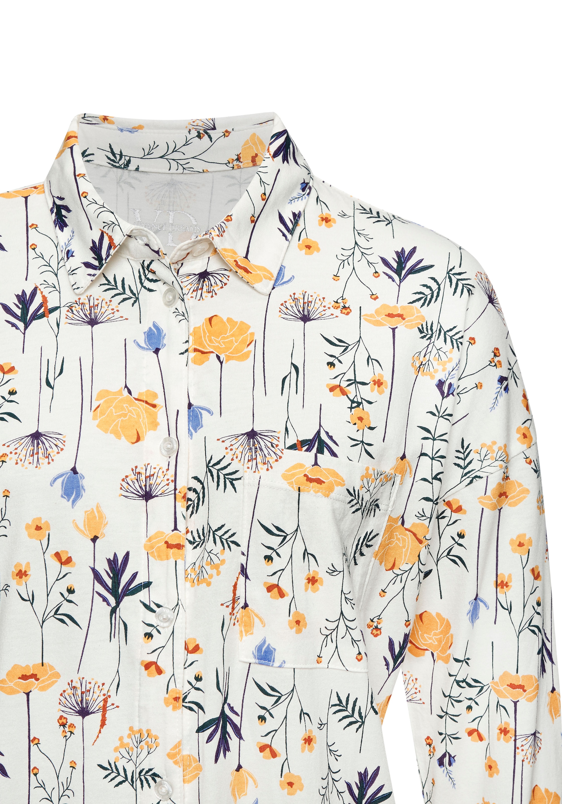 Vivance Dreams Nachthemd Brusttasche Mit schönem Muster