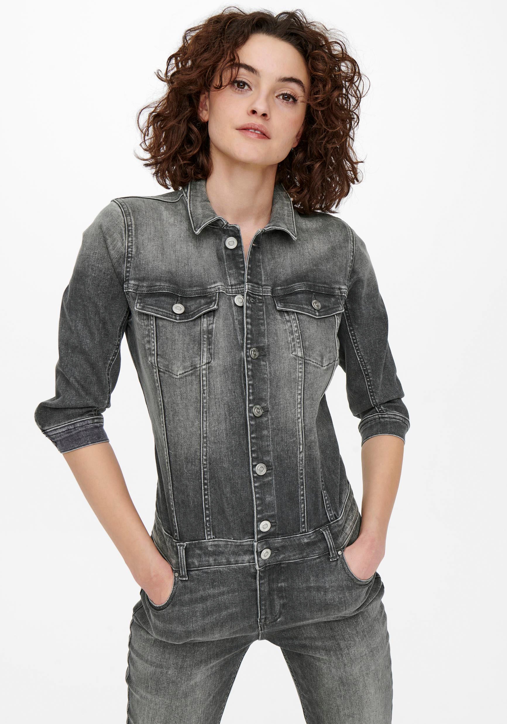 Image of Only Overall »ONLJULIA 3/4 ANK DNM JUMPSUIT«, mit Destroyed Effekten bei Ackermann Versand Schweiz