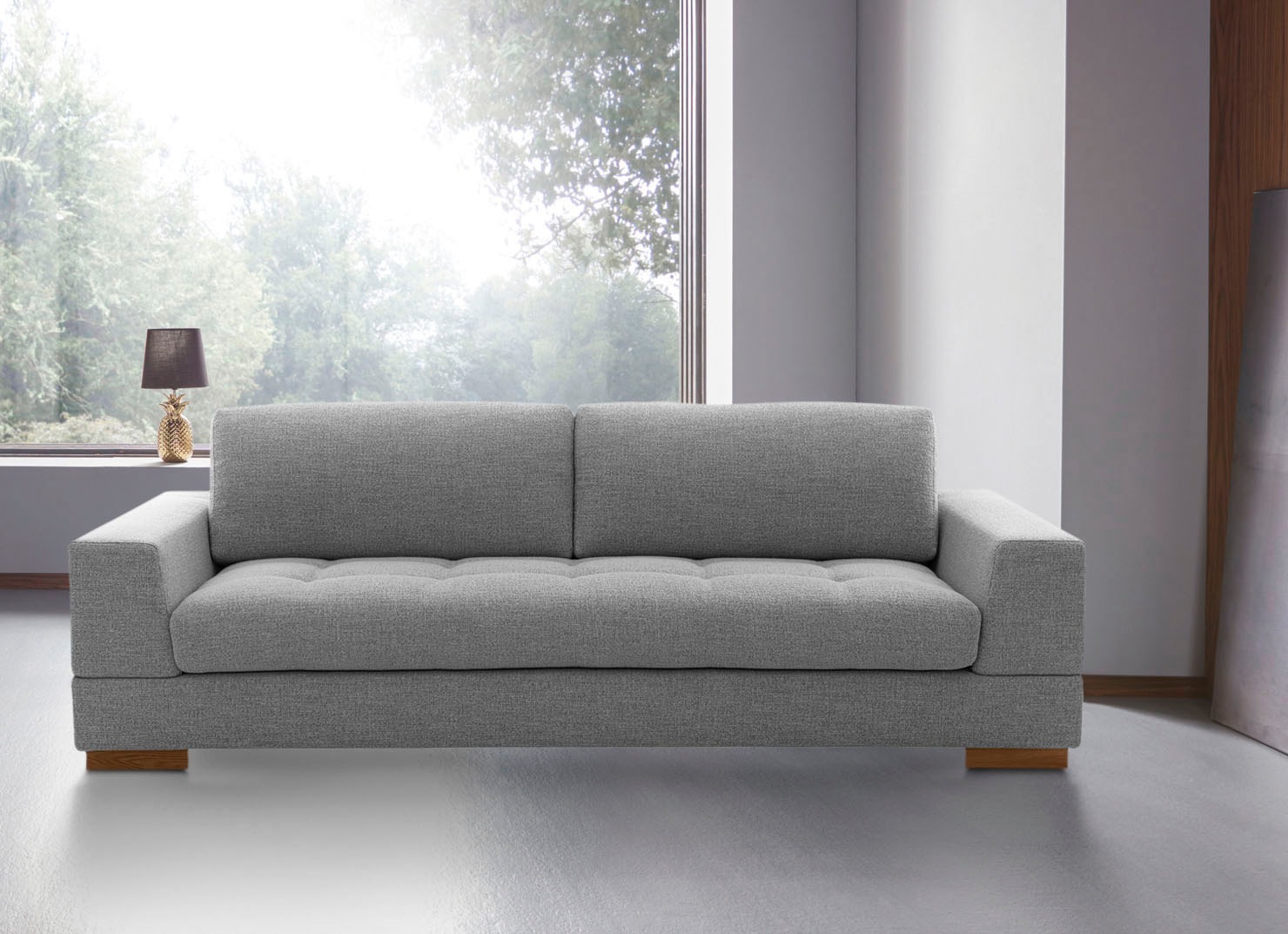 Image of Places of Style 3-Sitzer »Kolton«, auch in Echtleder erhältlich, mit Massivholz Füssen bei Ackermann Versand Schweiz