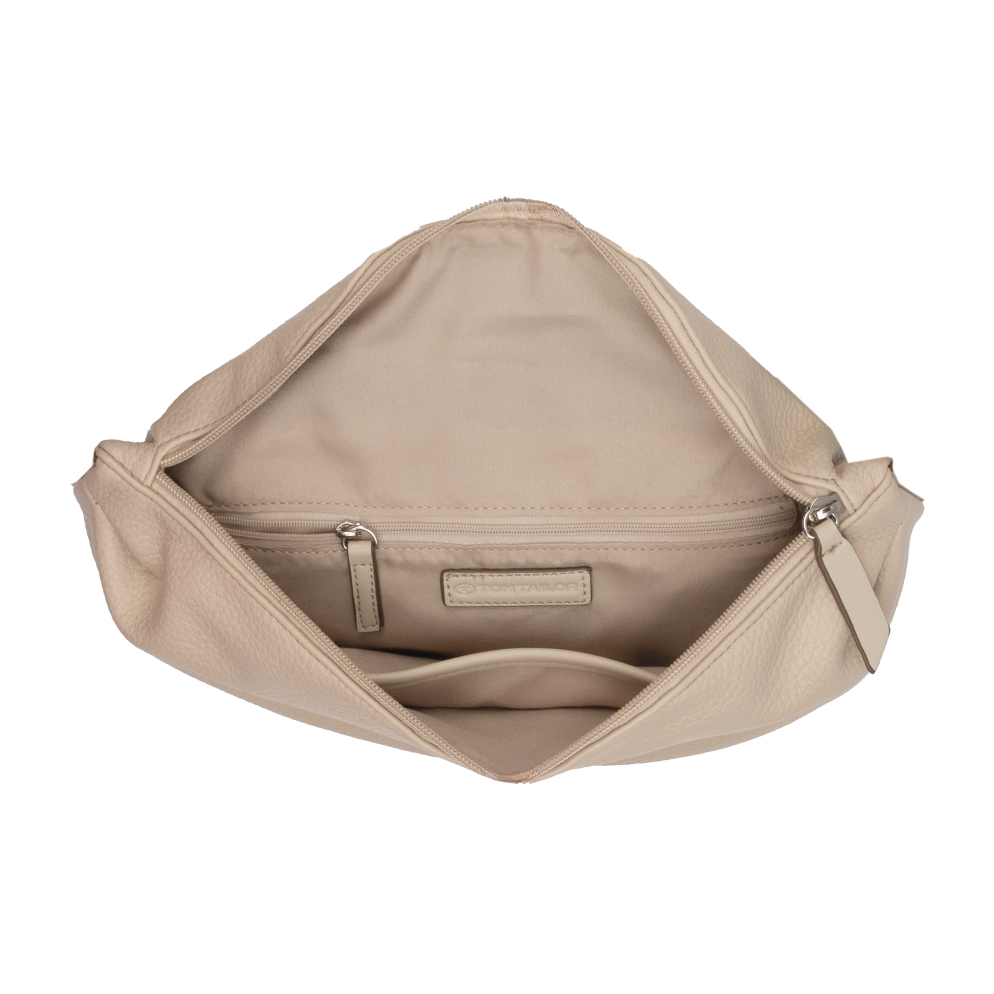 TOM TAILOR Sac ventral »Liliana« avec plis insérés, bretelles extra larges et logo fin