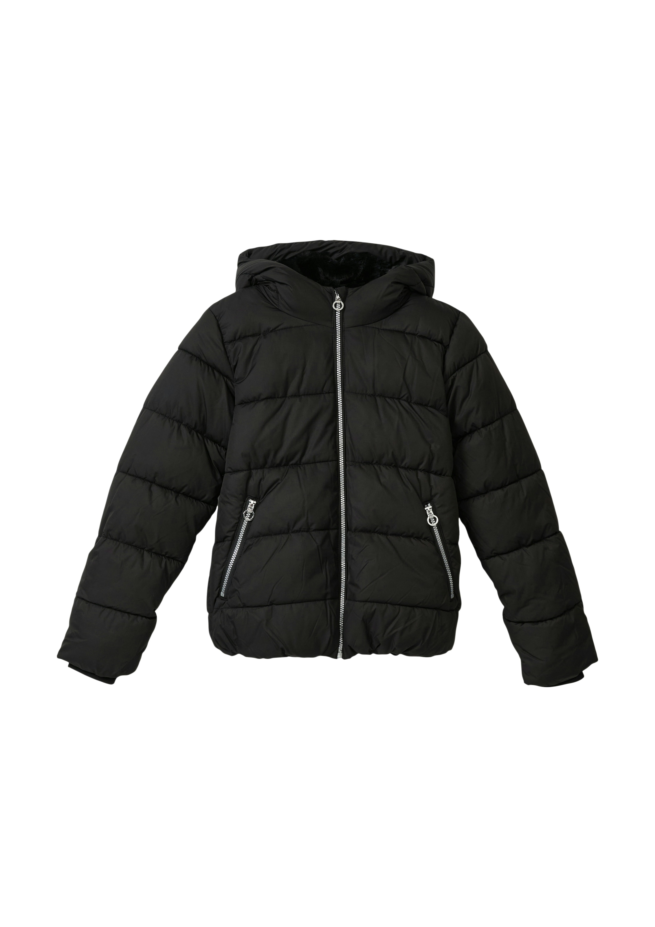 Image of s.Oliver Junior Steppjacke mit Kapuze mit Plüsch- und Fleecefutter