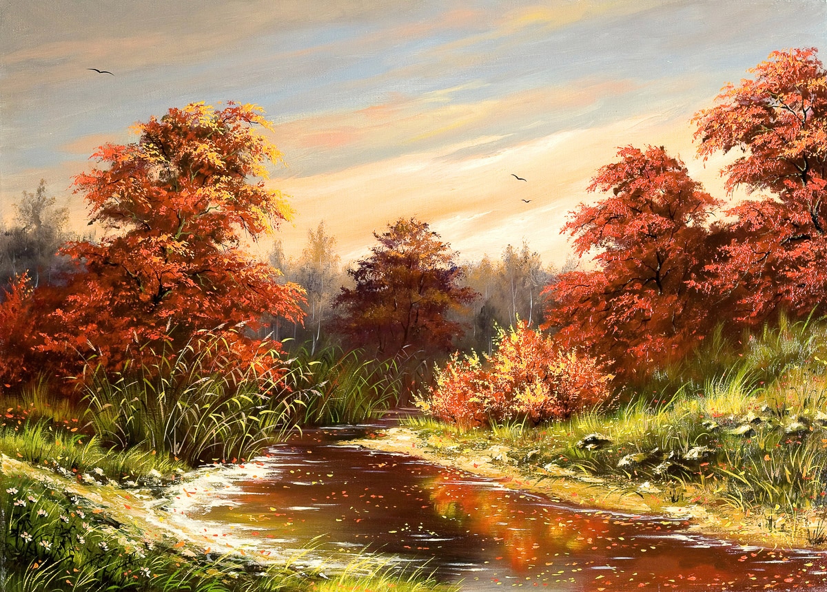 Image of Papermoon Fototapete "Herbstlandschaft"