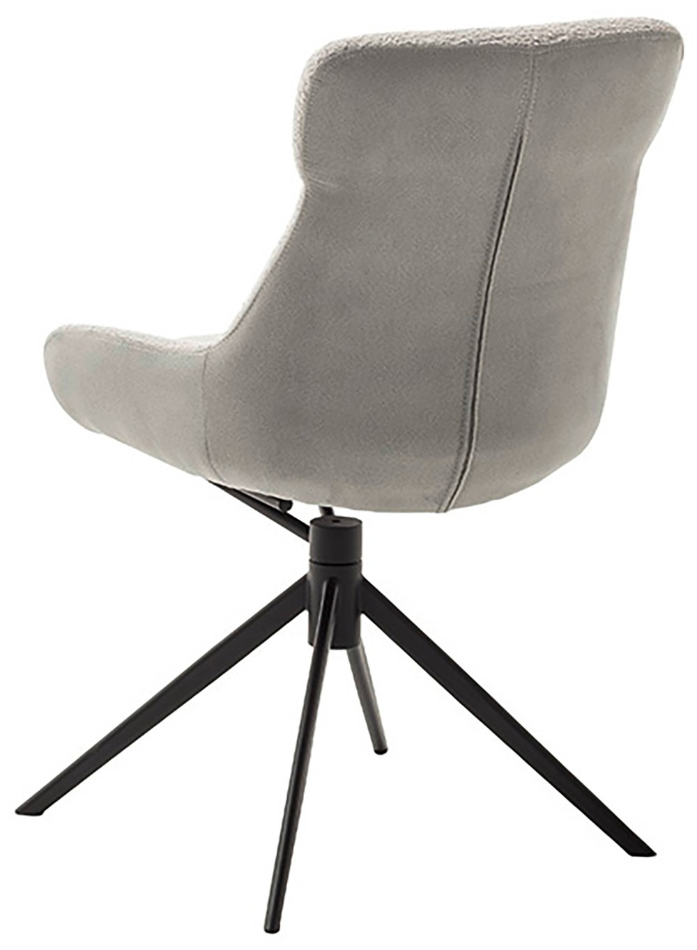 MCA furniture Esszimmerstuhl, Feingewebe, (2er-Set), drehbar 360°, Dreh- & Schwingfunktion, Sitzhöhe ca. 50 cm