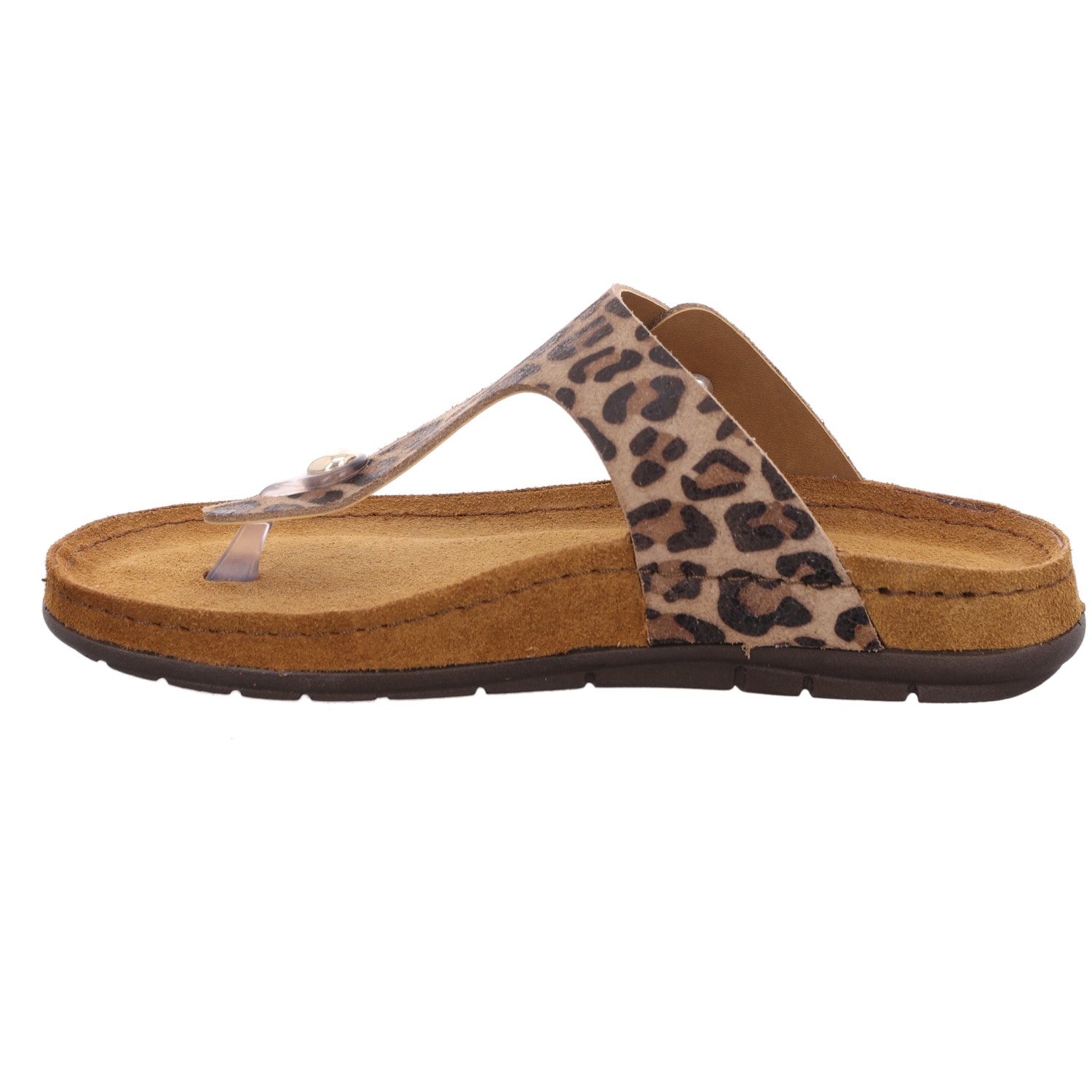 Rohde Zehentrenner »EASYS N°44«  Sommerschuh, Strandschuh mit Leo-Muster