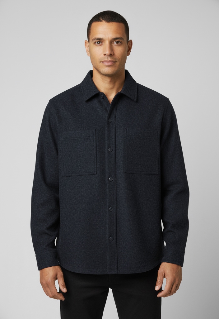 Image of BOSS ORANGE Outdoorhemd "Locky" oversize fit, meliert