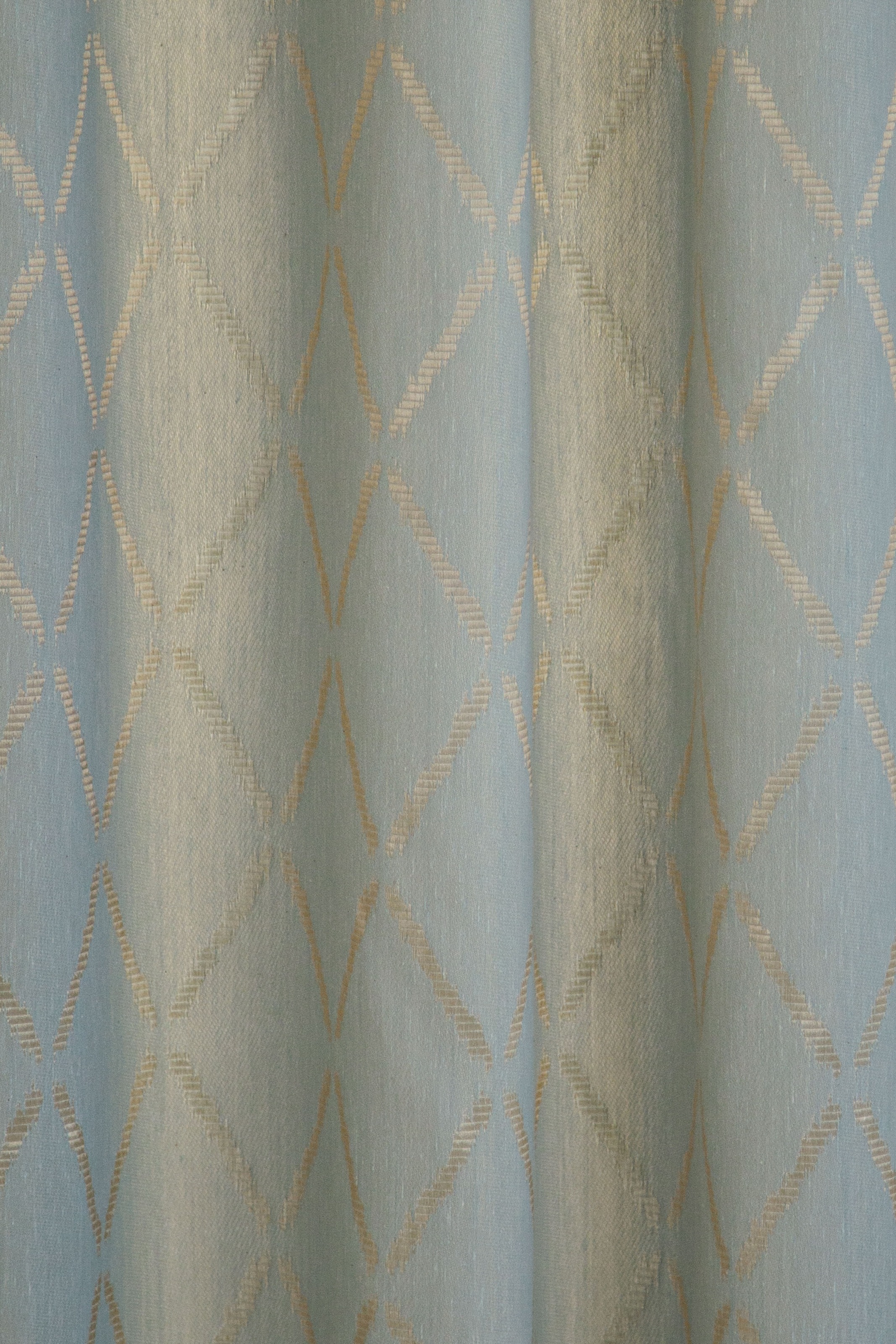 HOMING Gardine »Deron« Ösen 1 Stk. tlg. blickdicht, Rauten, edles Muster, Wohnzimmer, Schlafzimmer