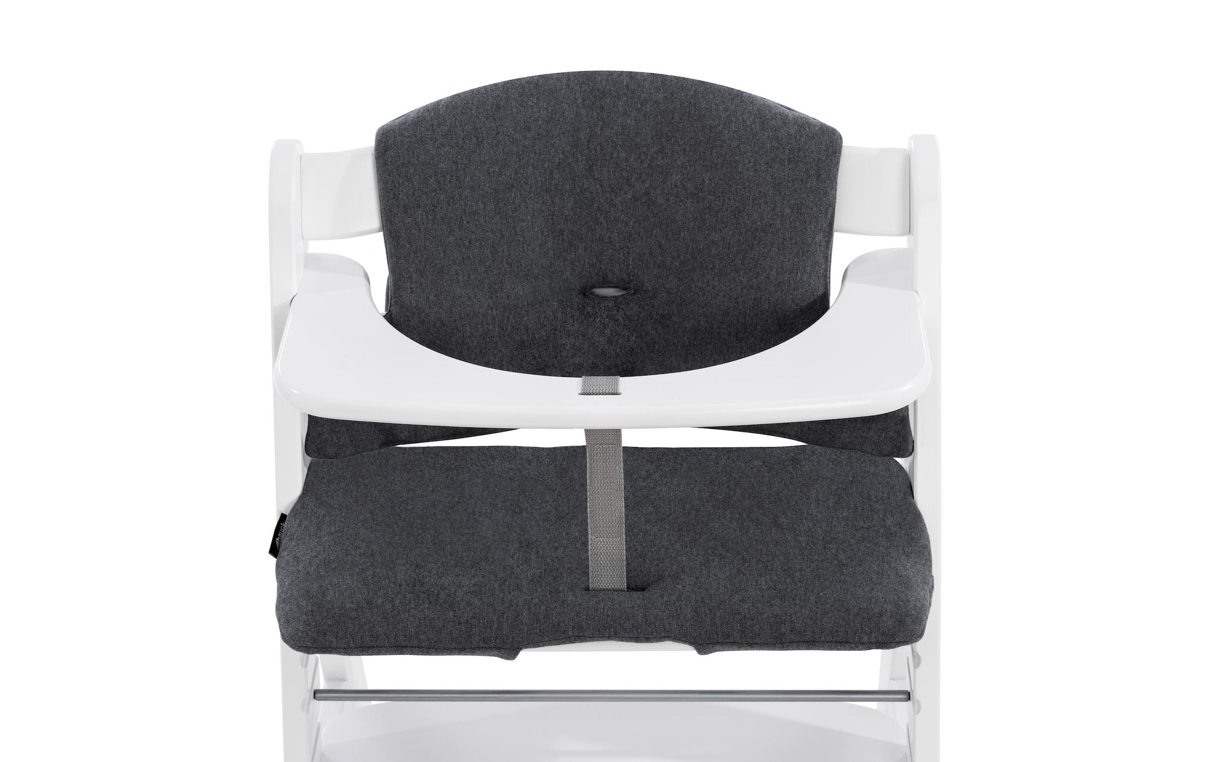Hauck Housse de siège pour enfant »Select, jersey charcoal« pour la chaise haute en bois ALPHA+ et d'autres modèles