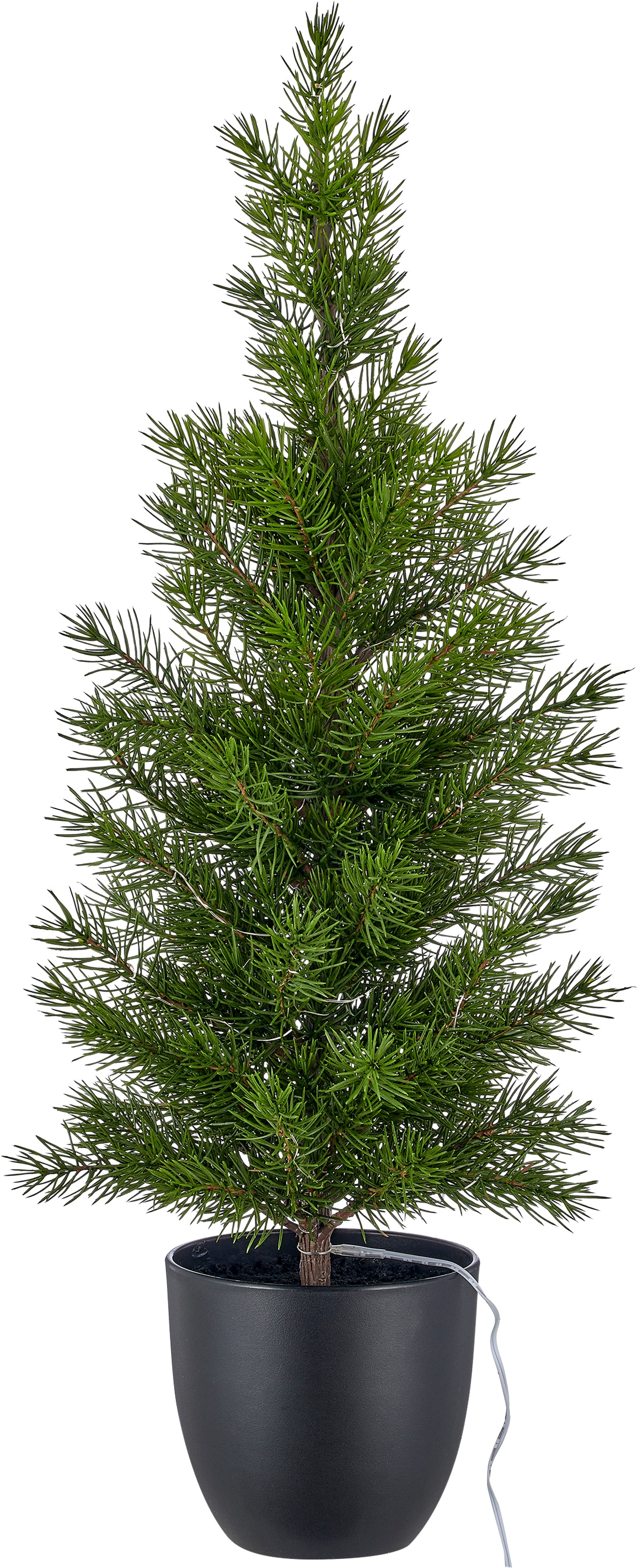 GOODproduct Arbre de Noël artificiel »Tannenbäumchen im Topf, 52 oder 68cm hoch« avec éclairage LED