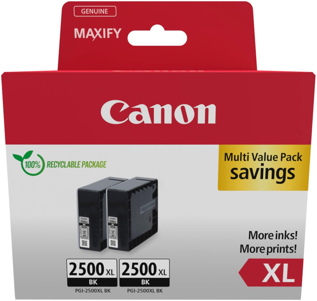 Canon Tintenpatrone »PGI-2500XL BK Twin Pack«