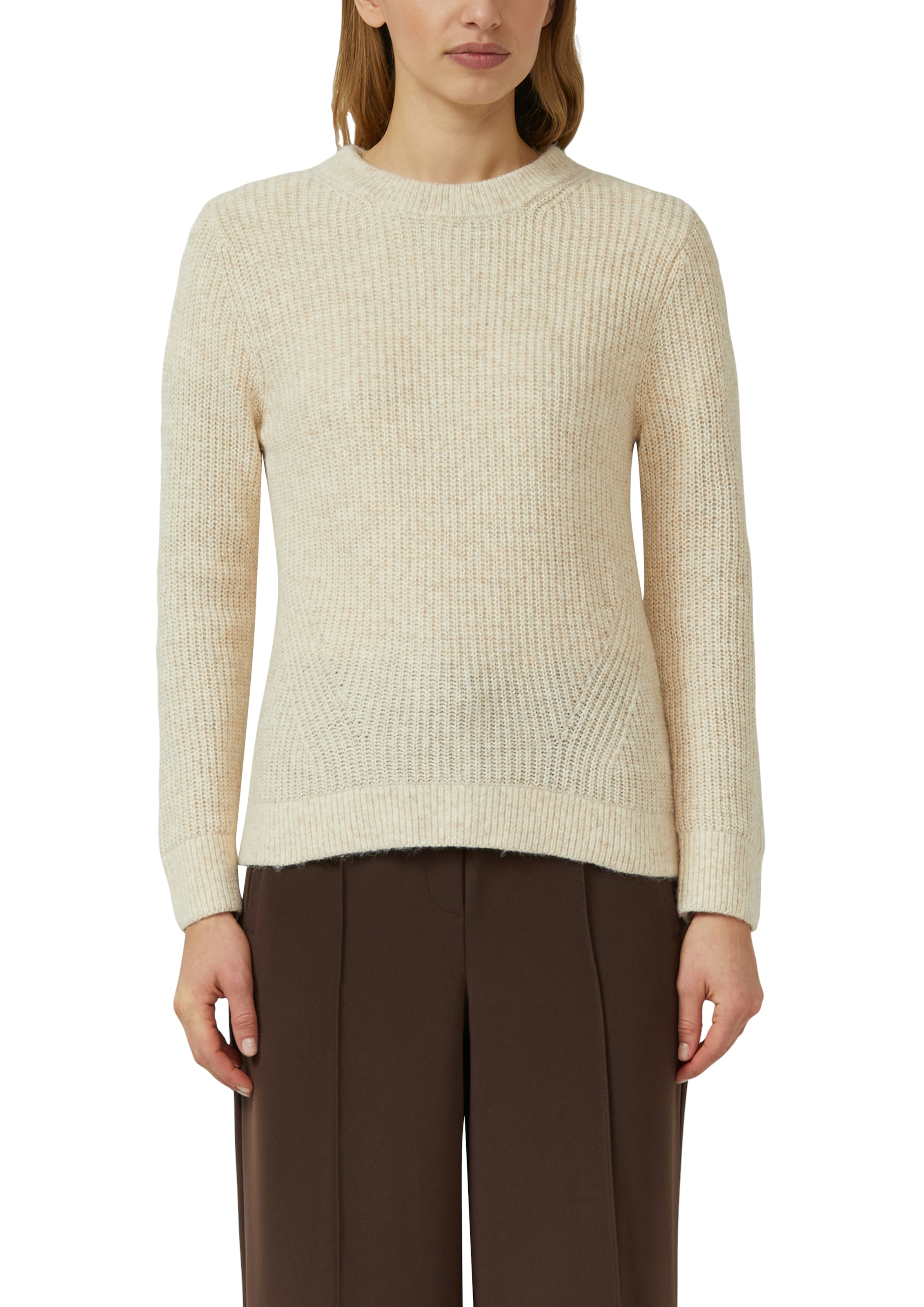 s.Oliver Pull en tricot aus Wollmix und mit Strickmuster