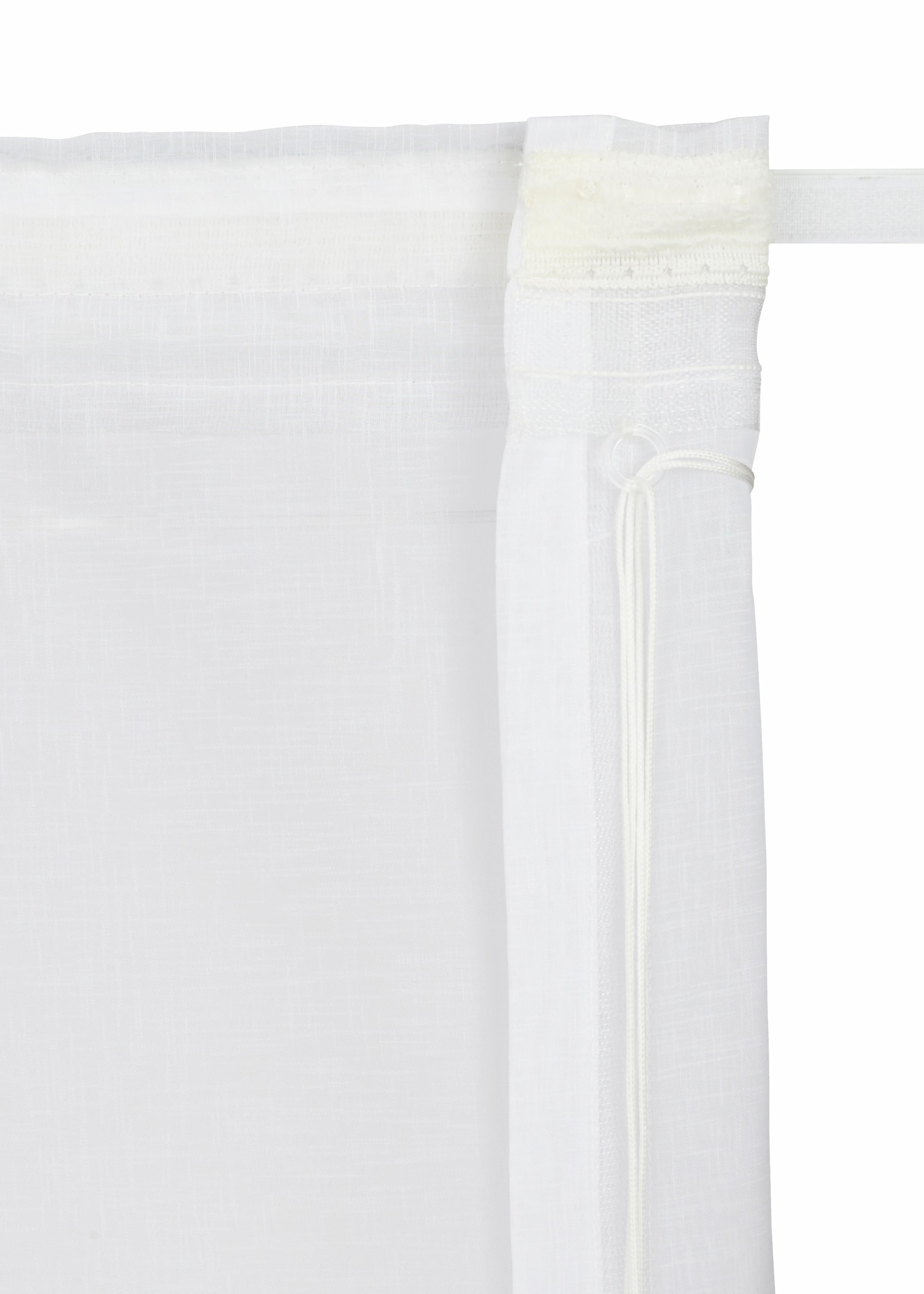 ♕ my home Raffrollo Voile, versandkostenfrei »Regina«, Transparent, Klettband, auf Polyester mit