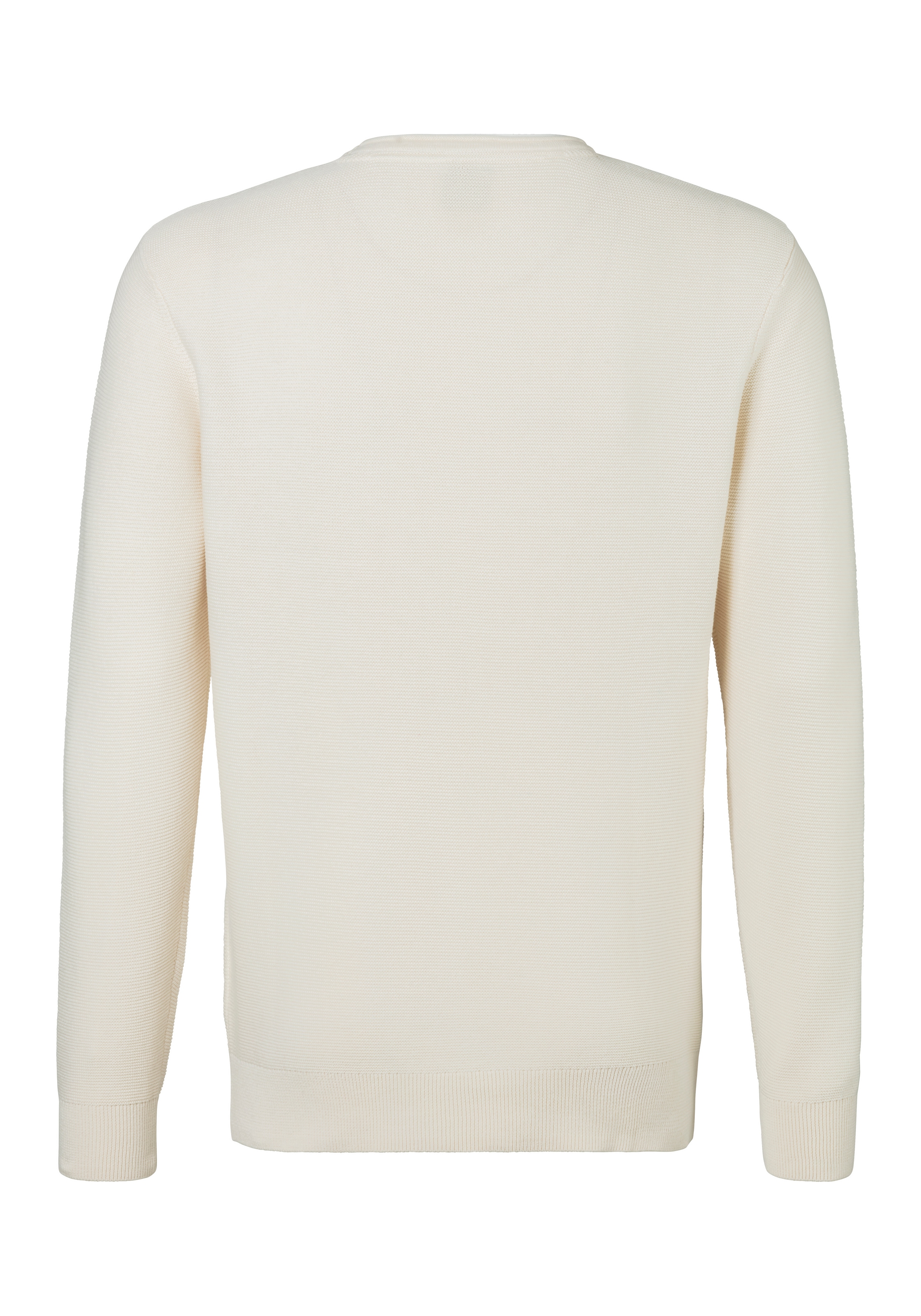 AUTHENTIC LE JOGGER Strickpullover, mit Double-Layer Optik, Rundhalspullover aus reiner Baumwolle