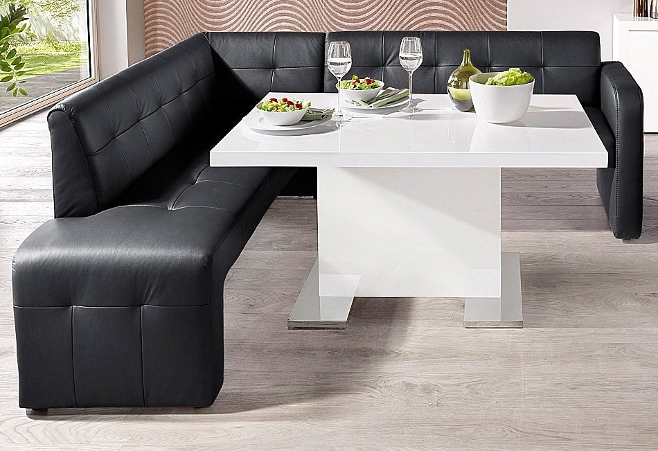 exxpo - sofa fashion Essbank »Barista, bequem und elegant, hohe Bodenfreiheit,« Eckbank Barista bequem und elegant, hochwertige Detailverarbeitung