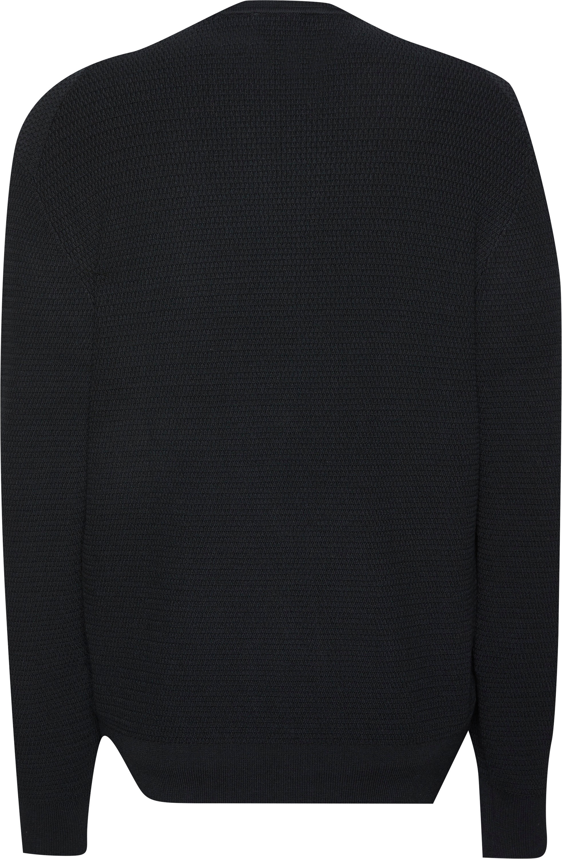 Calvin Klein Strickpullover »LS TXTR CTTN CRWNK S«, Mit Rundhalsausschnitt