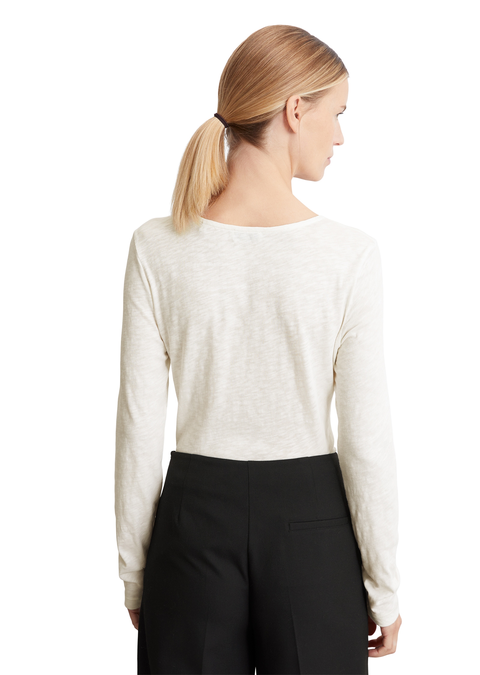 Marc O'Polo Henleyshirt »henley«, mit grossem Rundhals, kleine Knopfleiste