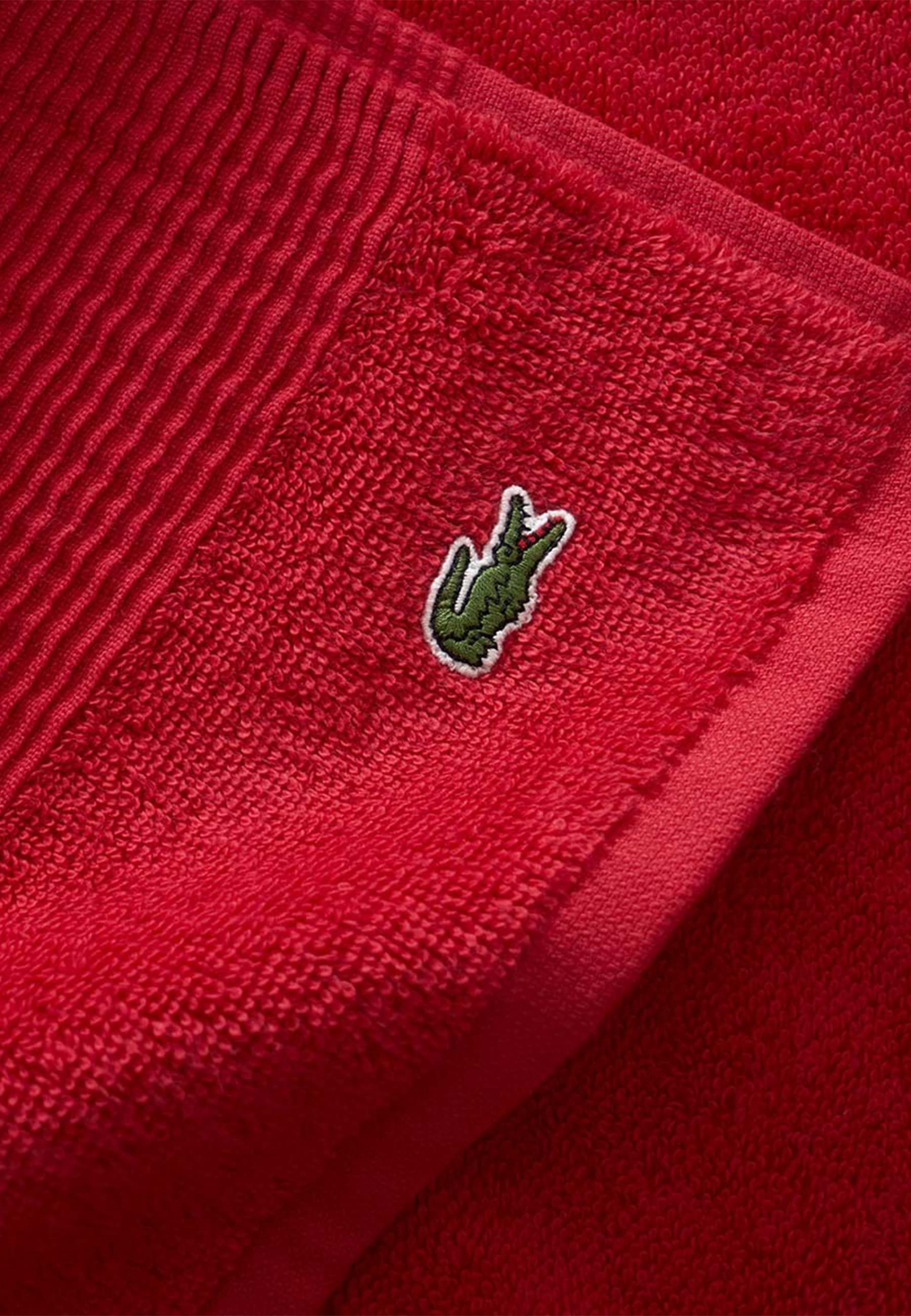 Lacoste Duschtuch »LLECROCO« mit Label-Applikationen