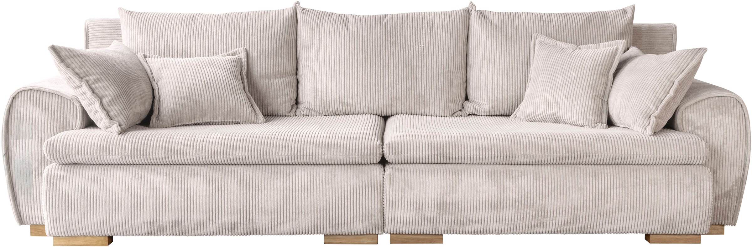 Home affaire Big-Sofa »Katja, B: 275 cm« Mega-Sofa mit 4 Zierkissen