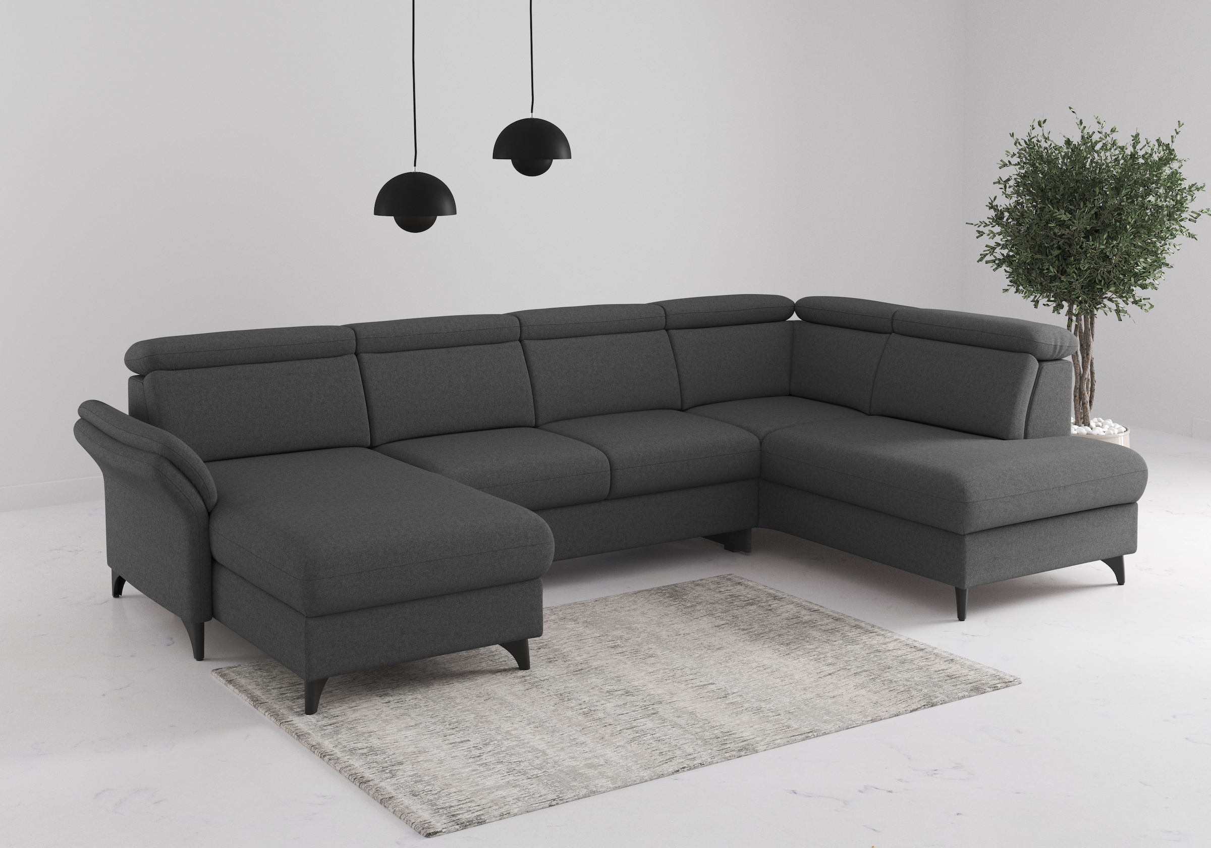 Image of sit&more Wohnlandschaft "Glendale, U-Form" inkl. Kopfteilverstellung,wahlweise mit Vorziehsitz und Bettkasten