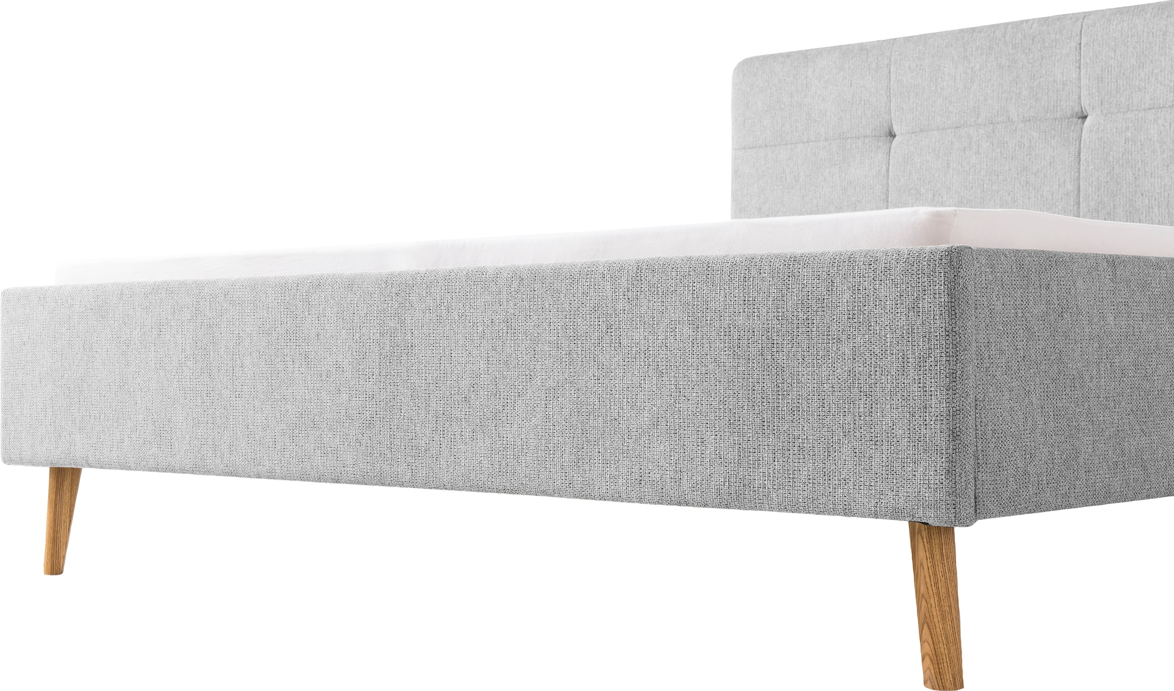 meise.möbel Polsterbett »Smart«, Kopfteil mit Knopfheftung, in zwei Grössen erhältlich