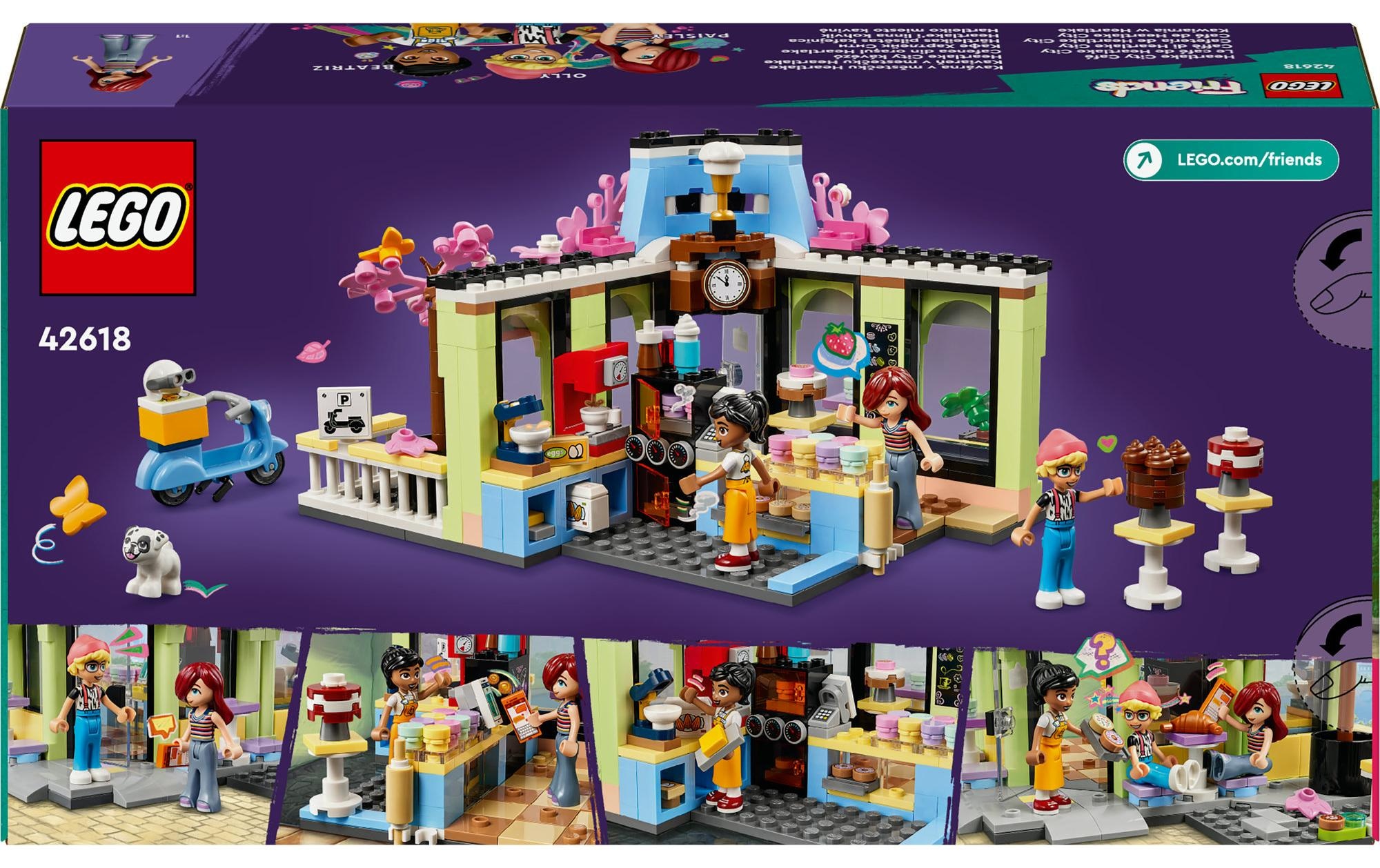 LEGO® Spielbausteine »Friends Heartlake City Café 42618«, (426 St.)